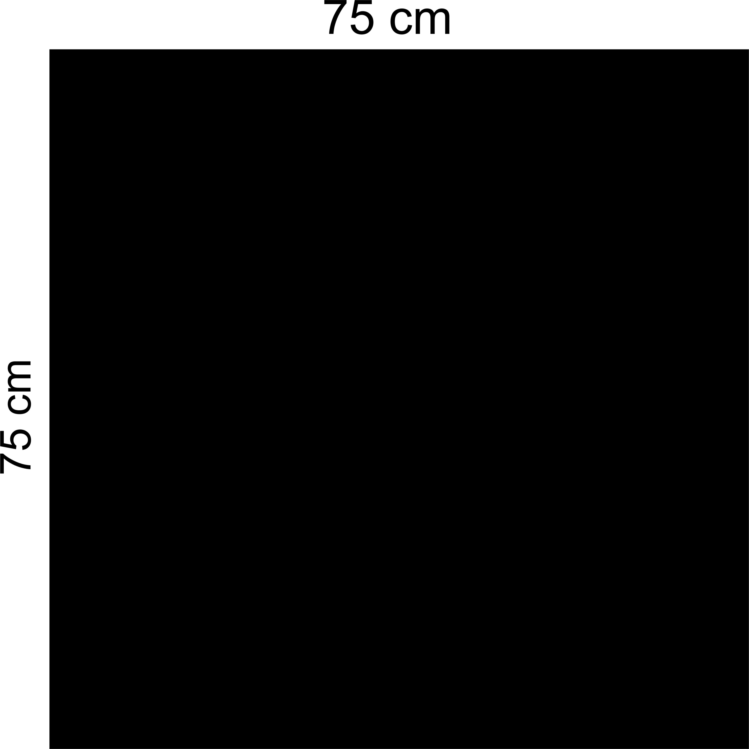 Kovová magnetická tabuľa štvorcová 75x75 cm