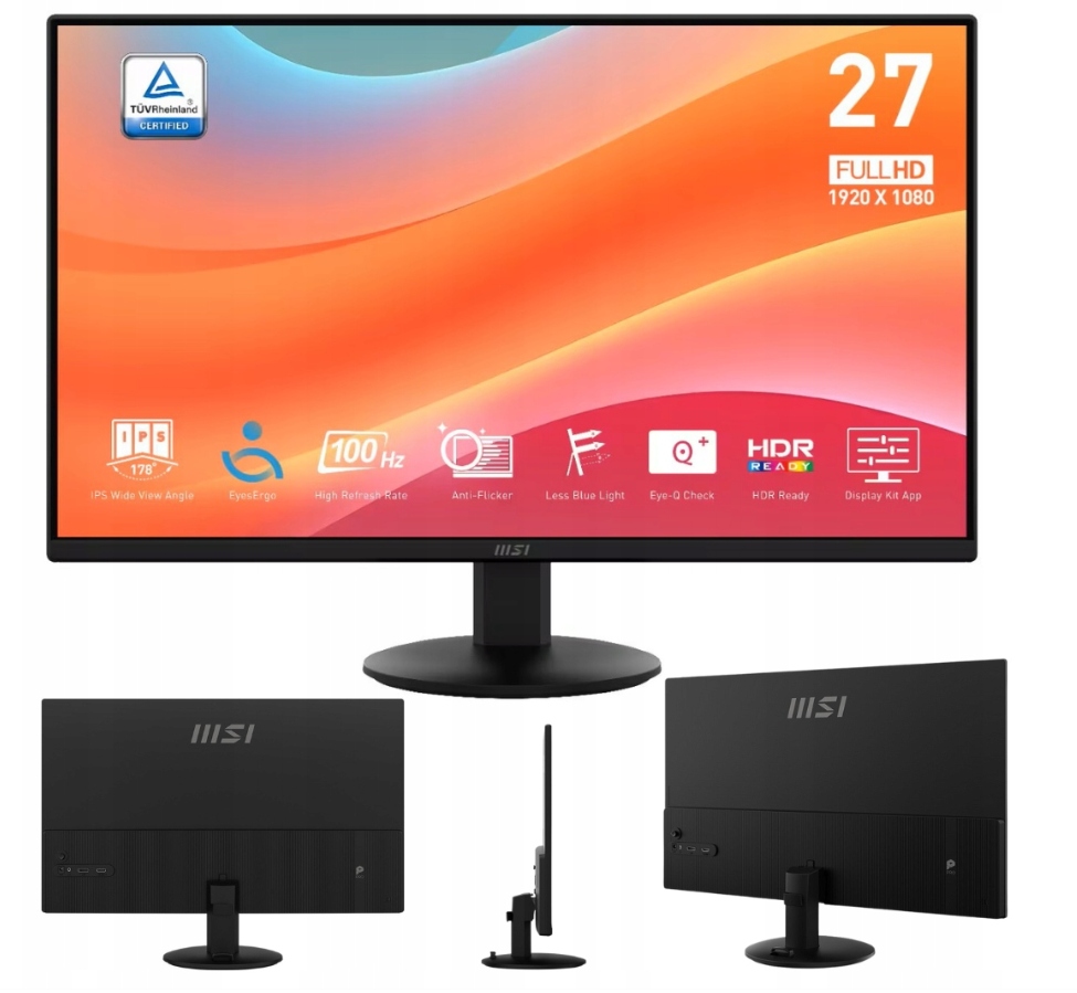 Monitor MSI LED MSI PRO MP272LNT 27"
