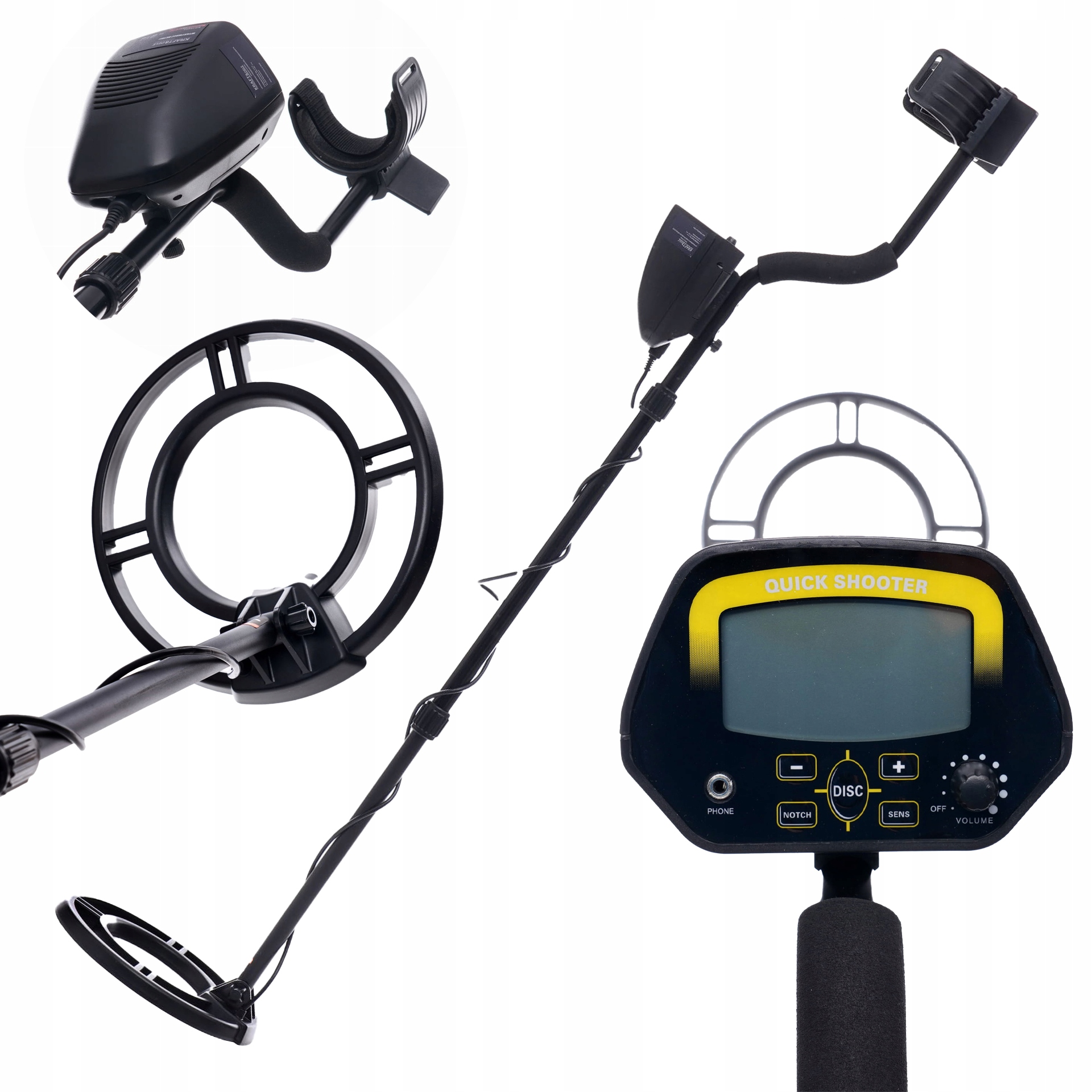 Wykrywacz Metali Detektor Metalu ŚR.190mm Czuły KD10402