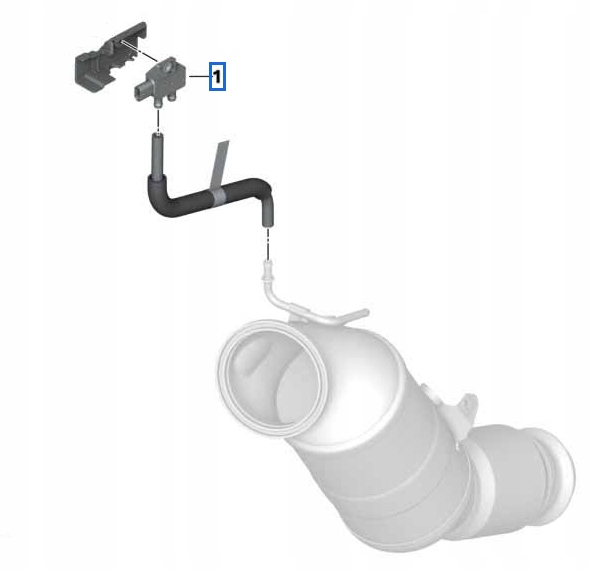 Czujnik ciśnienia GPF/DPF BMW 13628570686 Oryginał