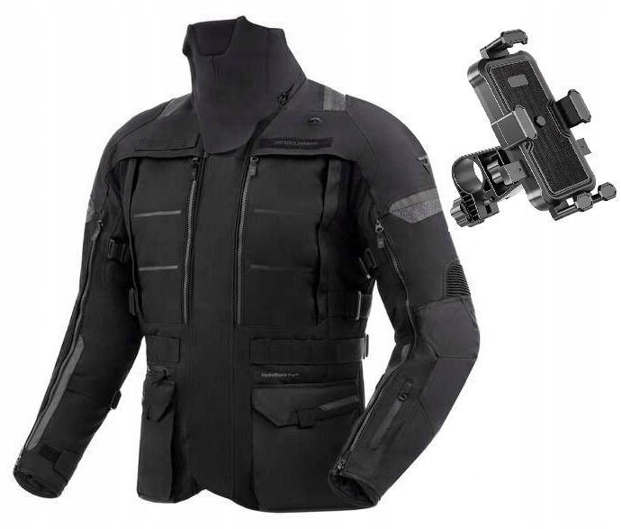 Motocyklová bunda Rebelhorn Cubby V veľkosť 3XL, čierna, držiak zdarma