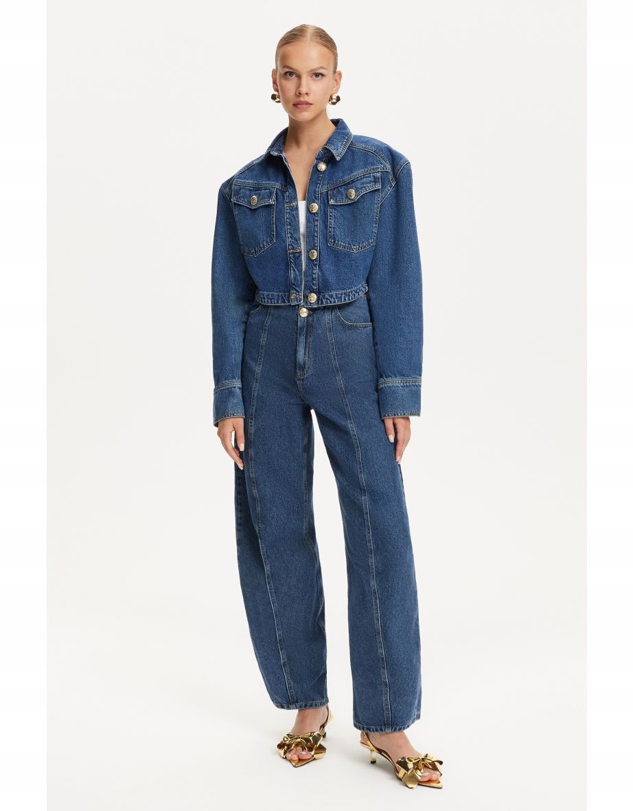 Džínová bunda s ozdobnými knoflíky Nocturne 38