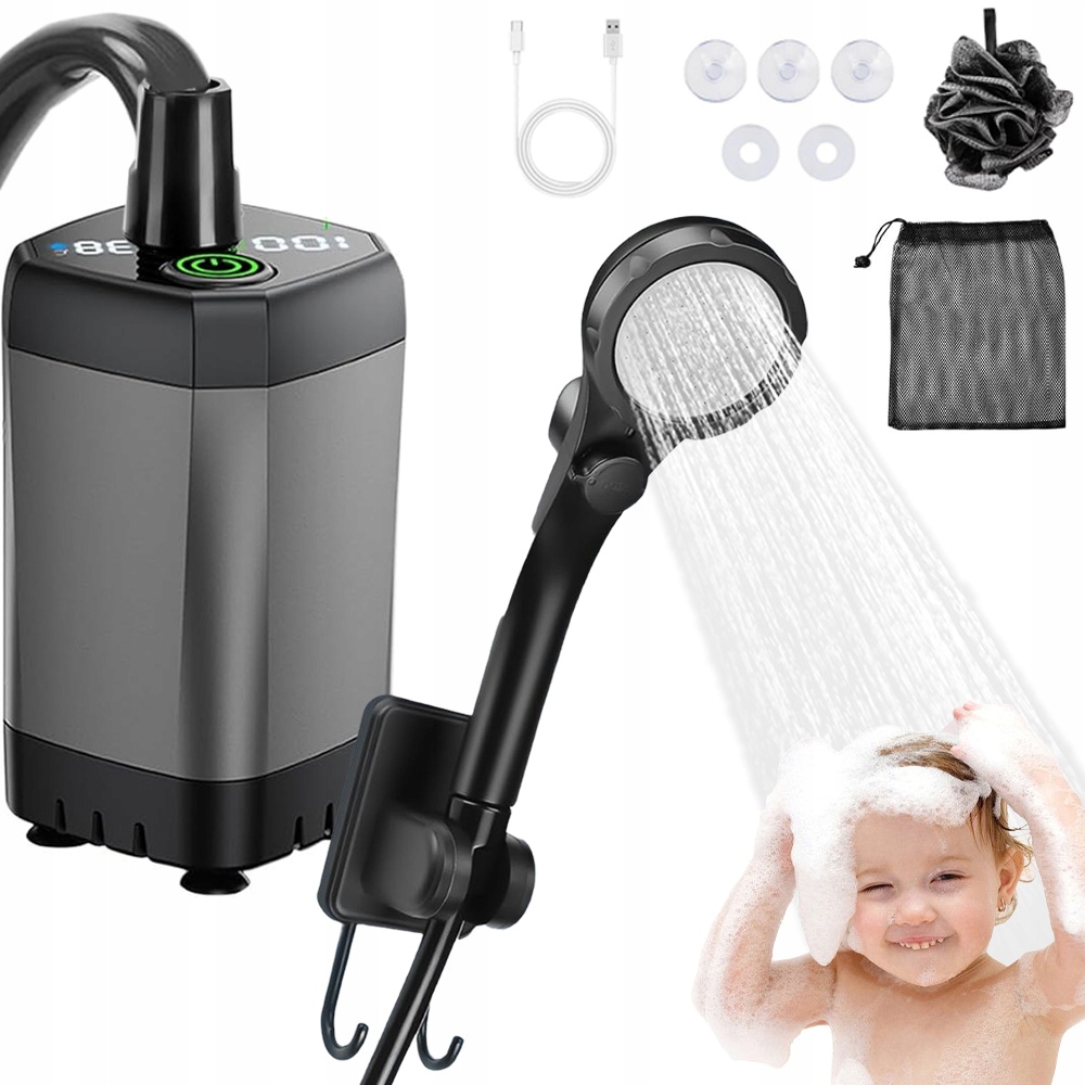 Turistická Kempingová Sprcha Pod Stan 6000 Mah S Přenosnou Polní Sprchou