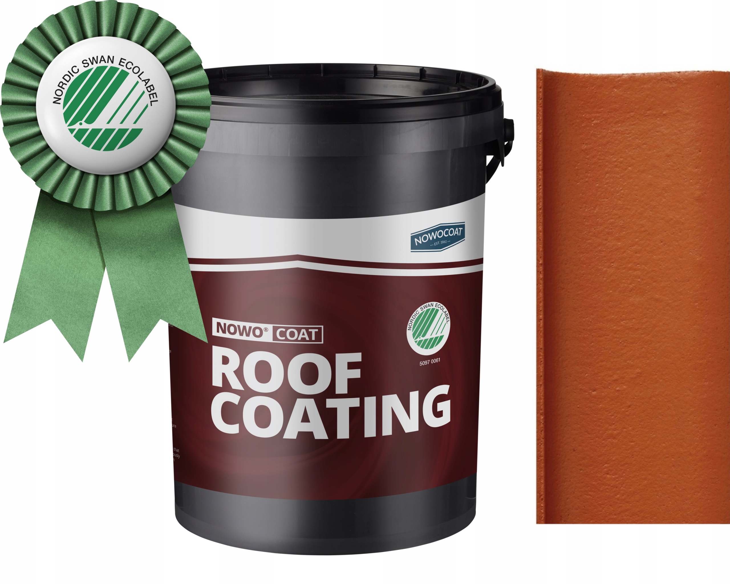 Farba do dachów dachówki Nowocoat klinkierowy 10L Ncs 4050-Y60R