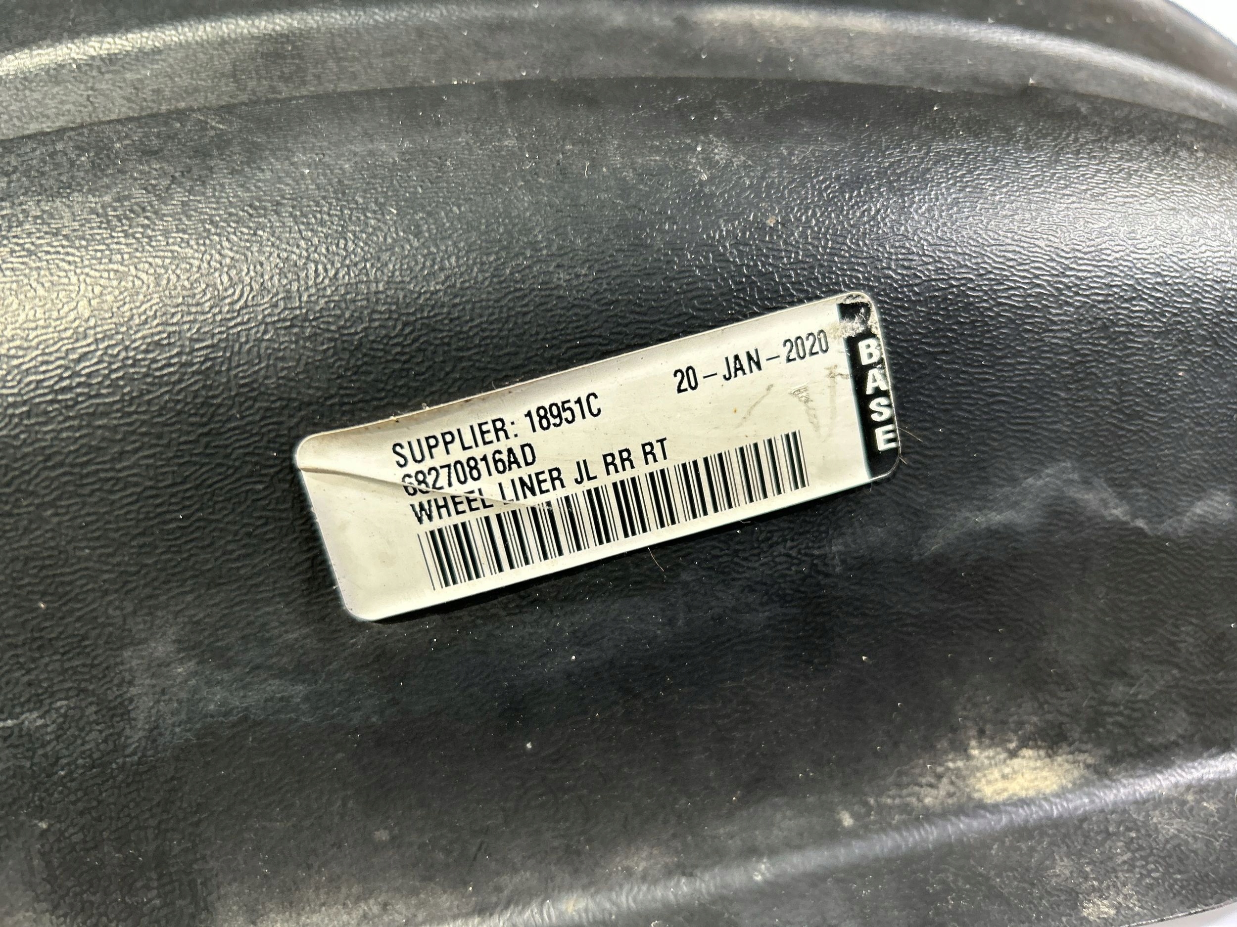 mudguard rear part rear. right Jeep Wrangler JL 2018