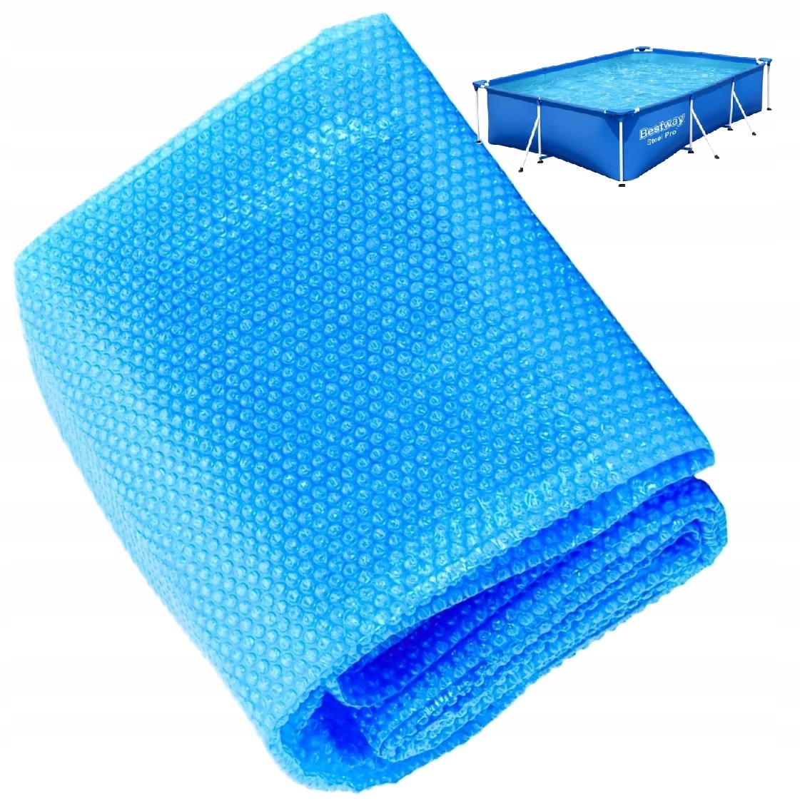 Solární fólie podložka bazén bazén bazén Bestway Steel Pro Frame 3x2m