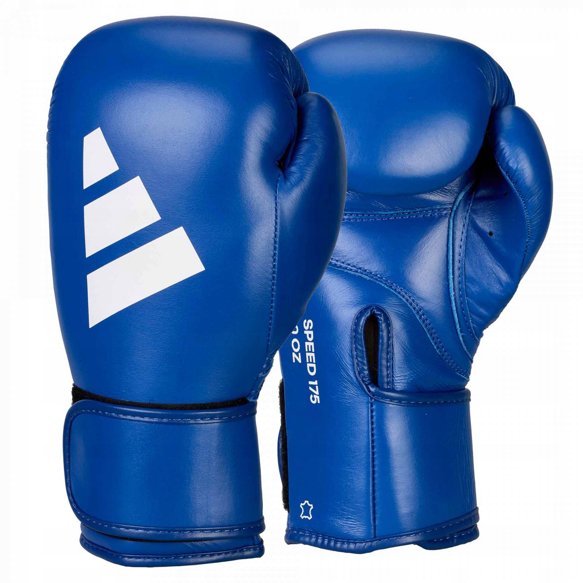 boxerské rukavice 100% kůže Adidas 175 2.0 Tmavě modrá/Bílá Váha: 14 Oz