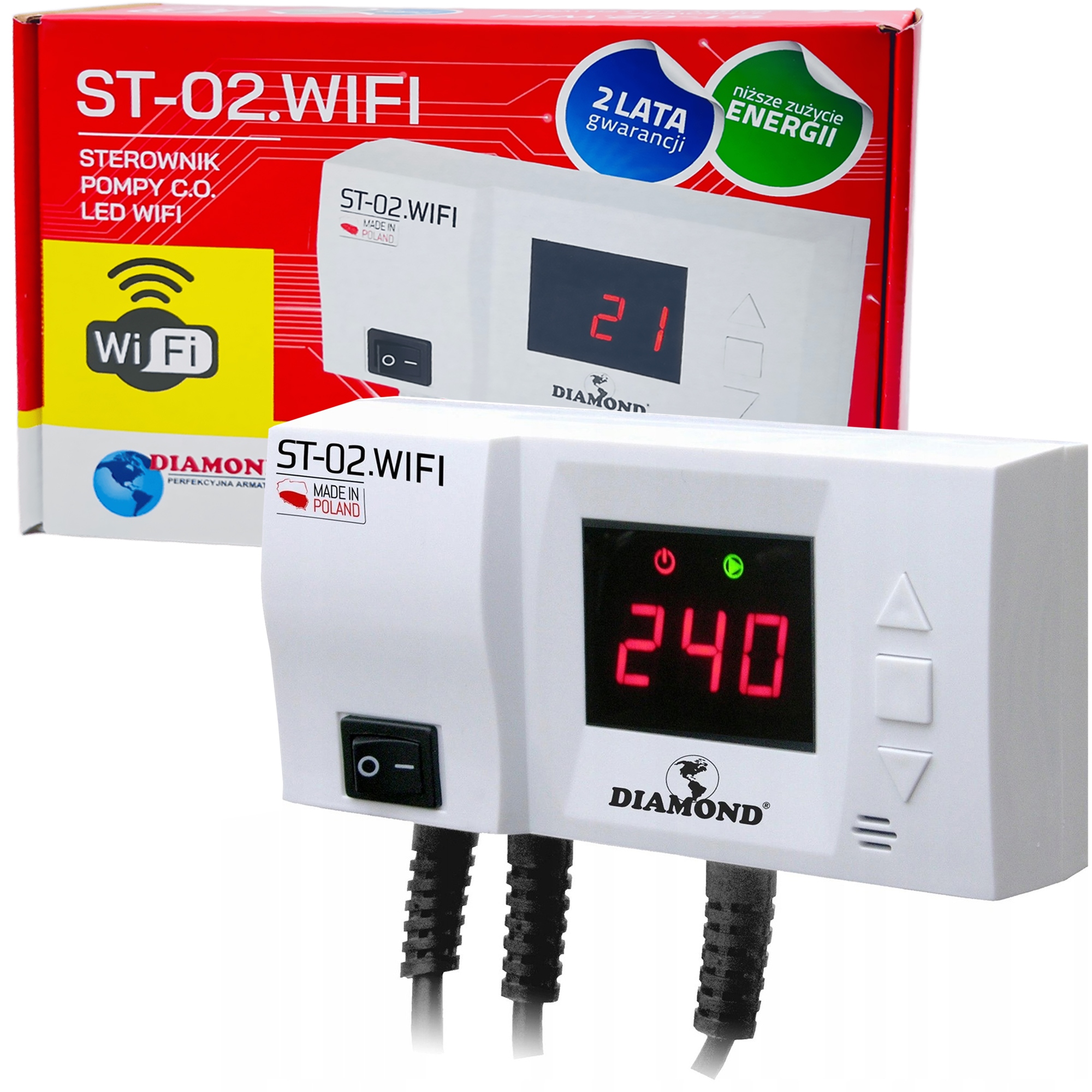 Regulátor Čerpadla, Regulátor Kotlového Kotle, Ovládání Diamond ST-02 Wifi