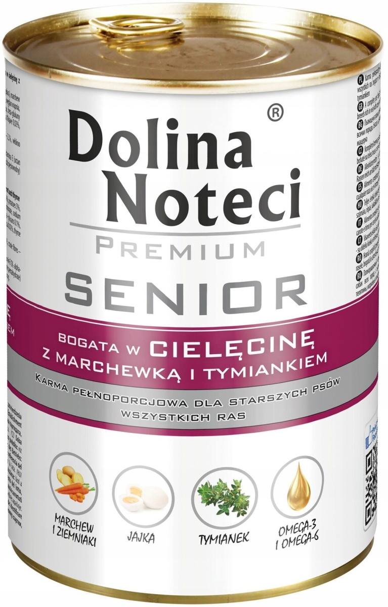 

Dolina Noteci Senior Cielęcina Marchew 400g