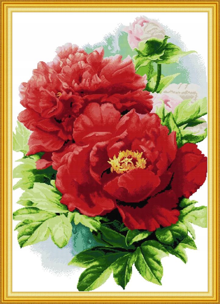 Křížková výšivka počítaná sada (kanva, mulina)