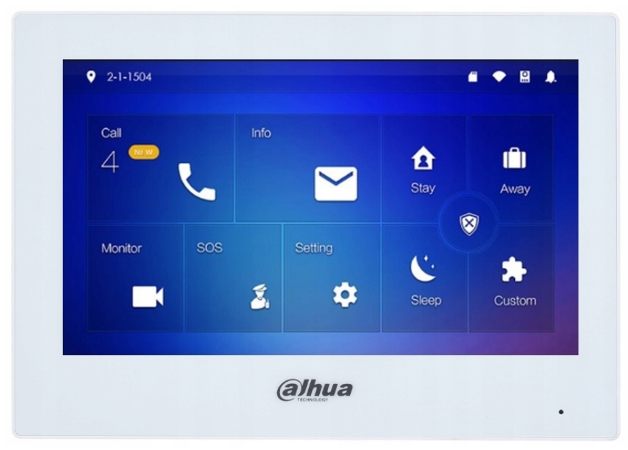 Videovrátnikový monitor VTH2621GW-WP 7'' Dahua Vnútorný panel