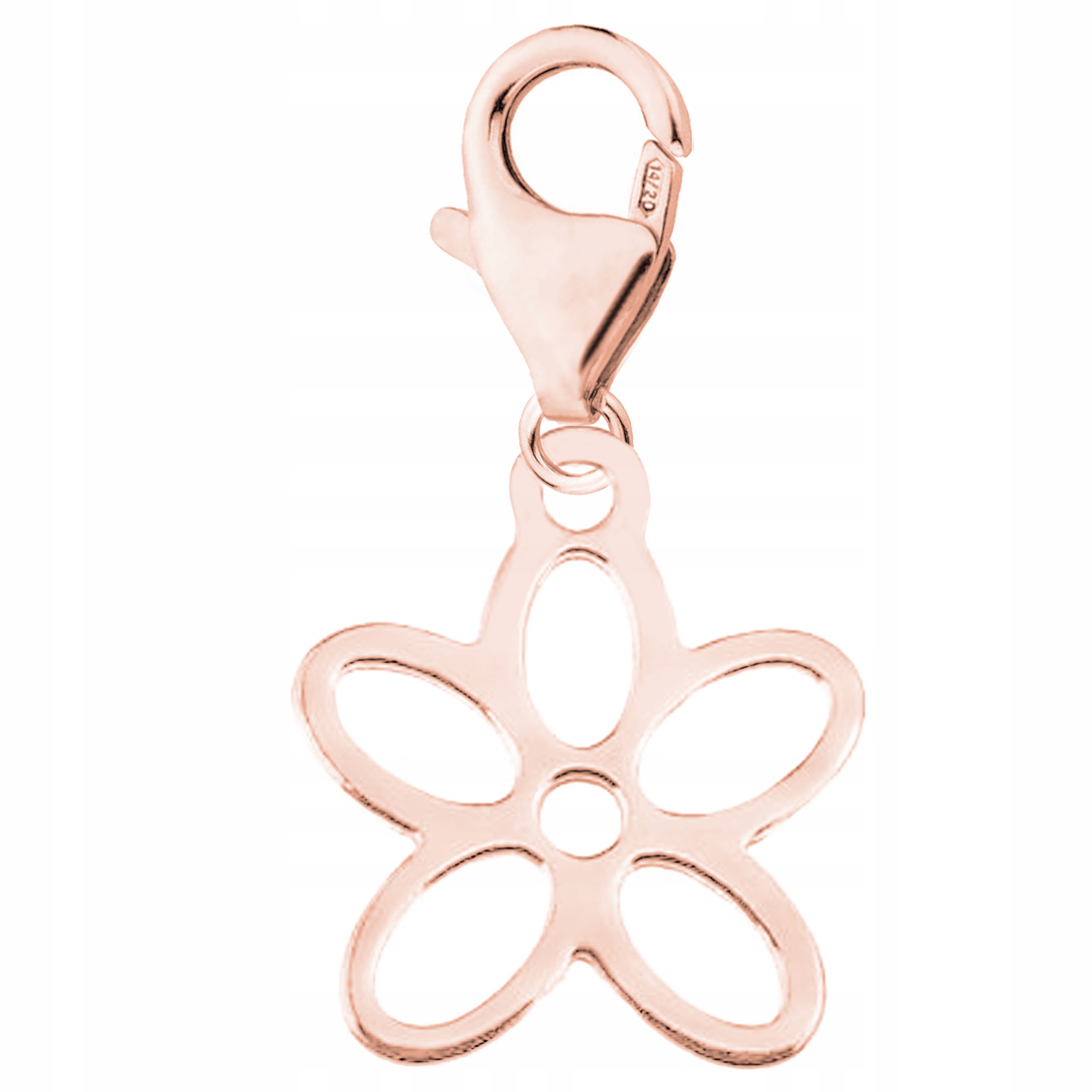 Přívěsek Pozlacený plech s květinou Rostlina Květina Stříbro 925