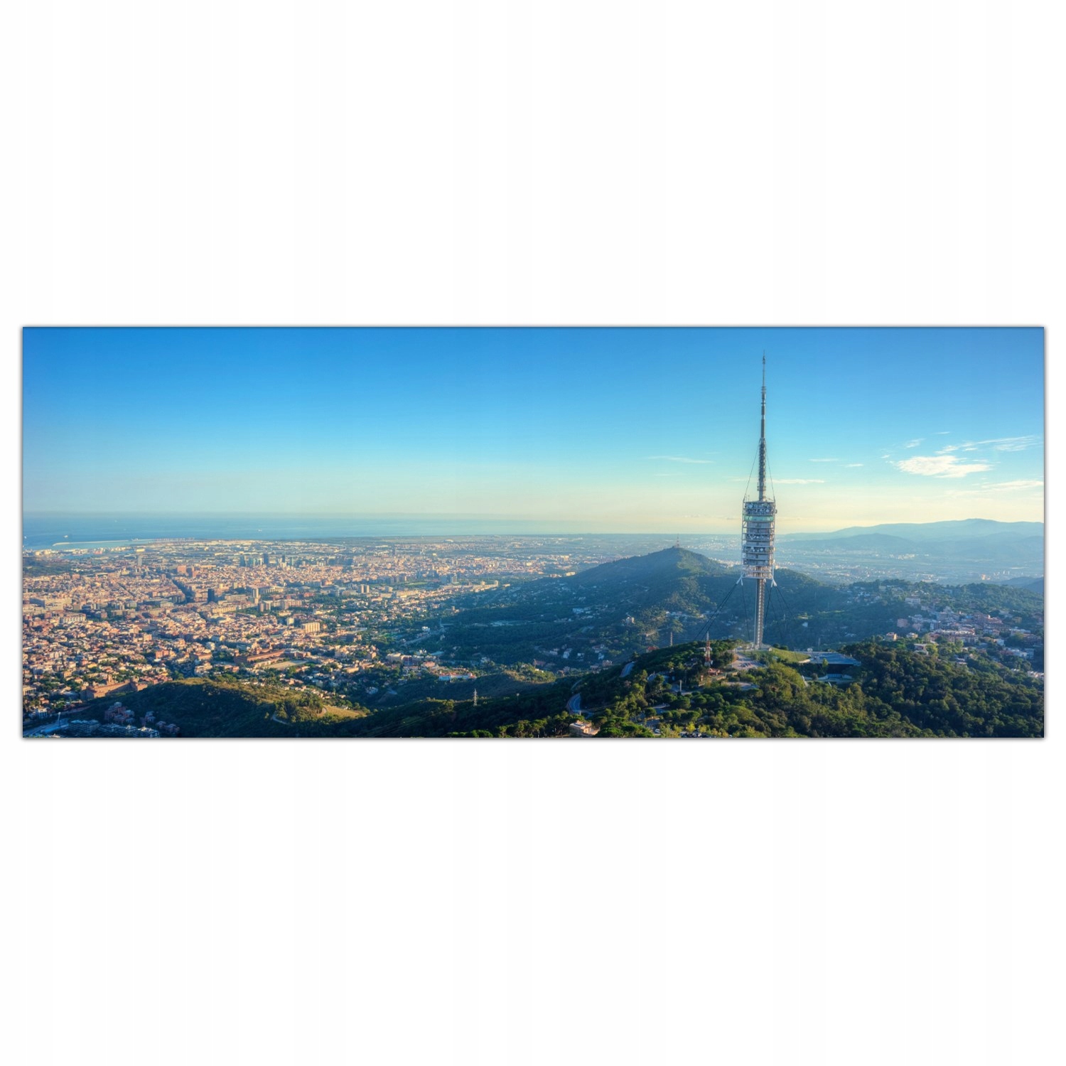 

Obraz na szkle Foto Góry Wieża Barcelona 125x50
