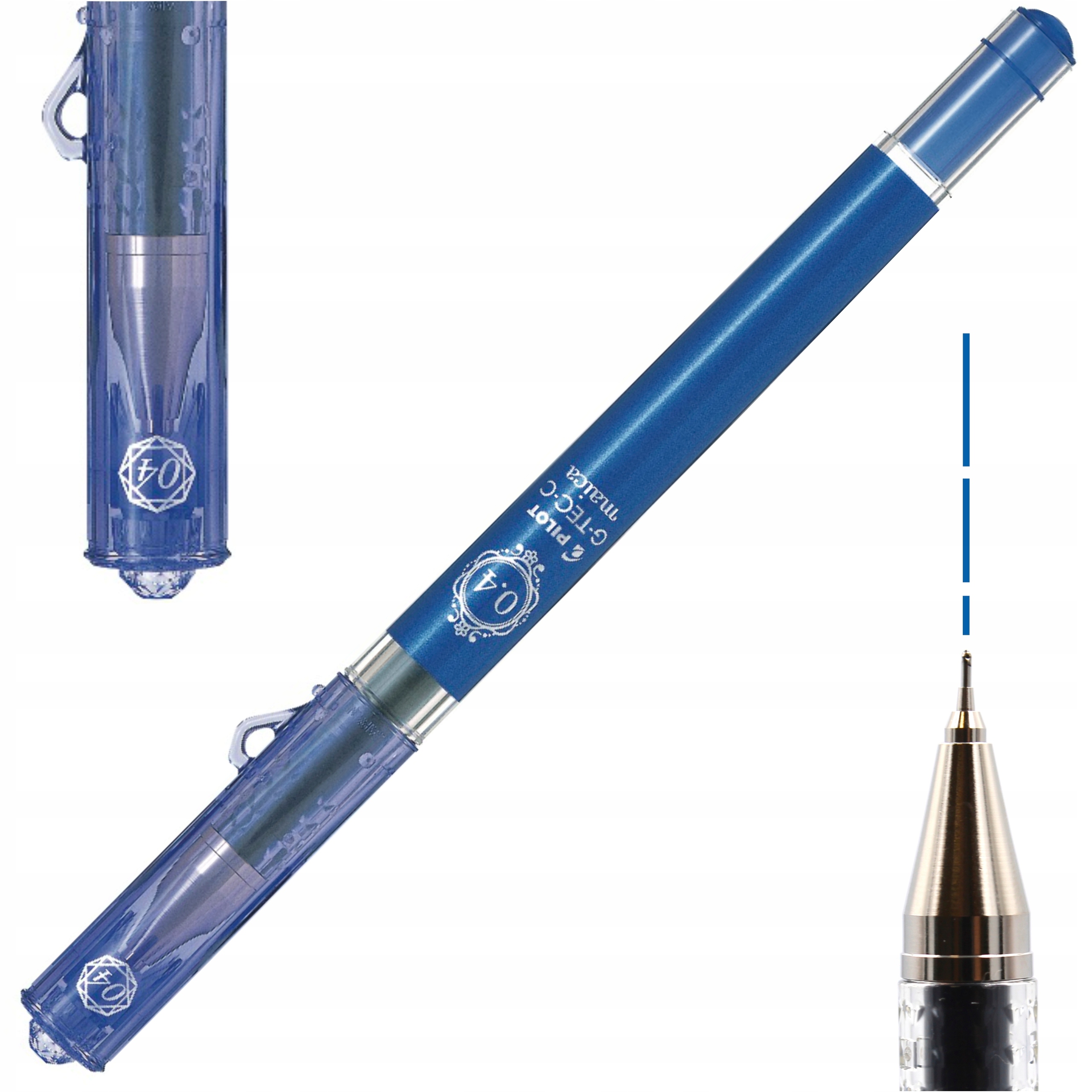 

Długopis żelowy niebieski Pilot G-tec Maica 0.4 mm