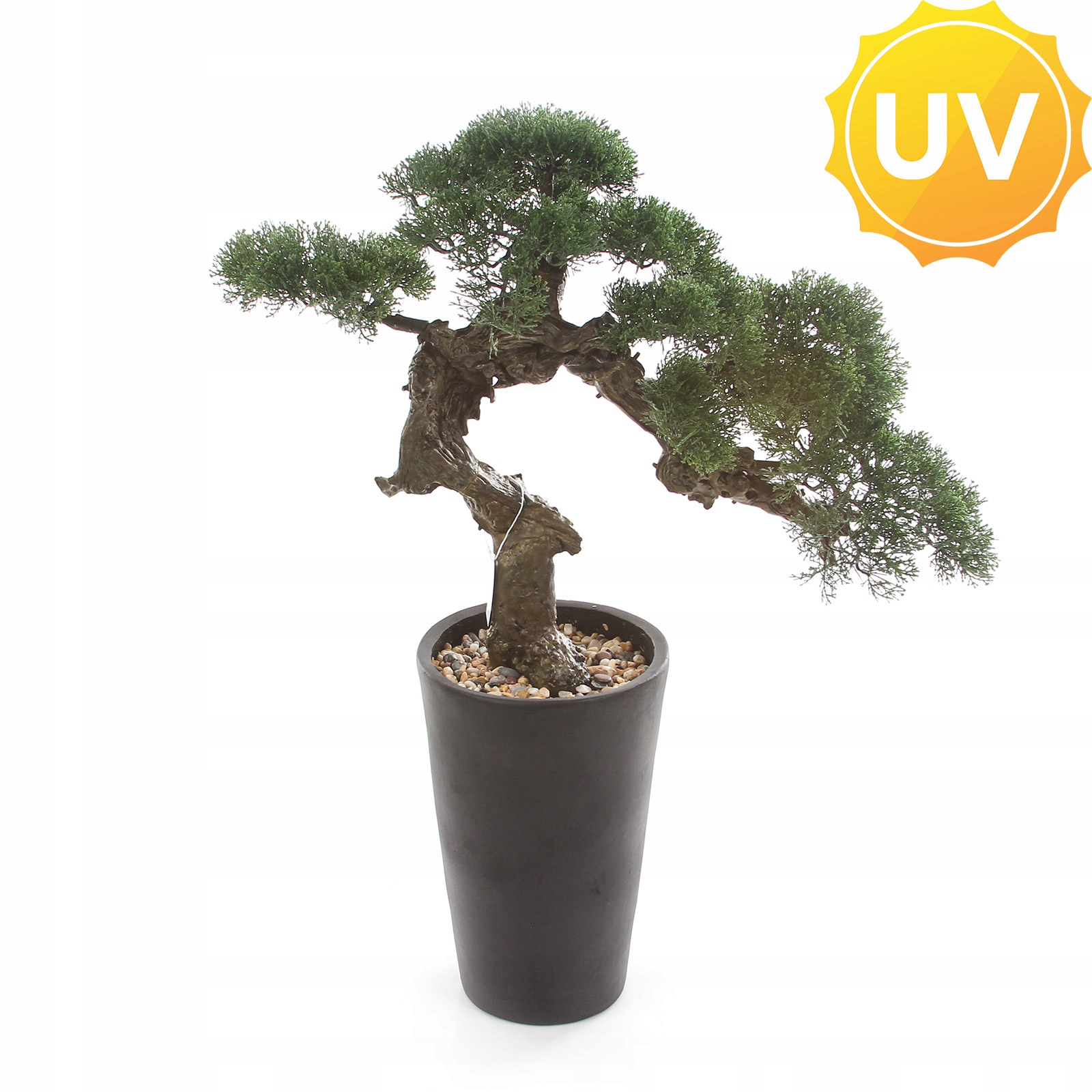 sztuczne drzewko Bonsai Cedr 80 odporne na Uv bonzai zewnątrz taras balkon