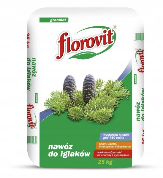 Nawóz do iglaków roślin iglastych Florovit 25kg EAN (GTIN) 5900861142350