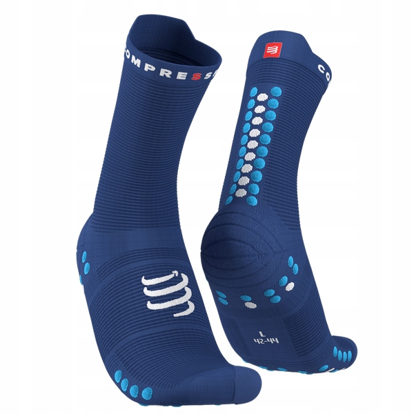 Skarpety Compressport Run High Wysokie Sodalite fluo blue r.35-38