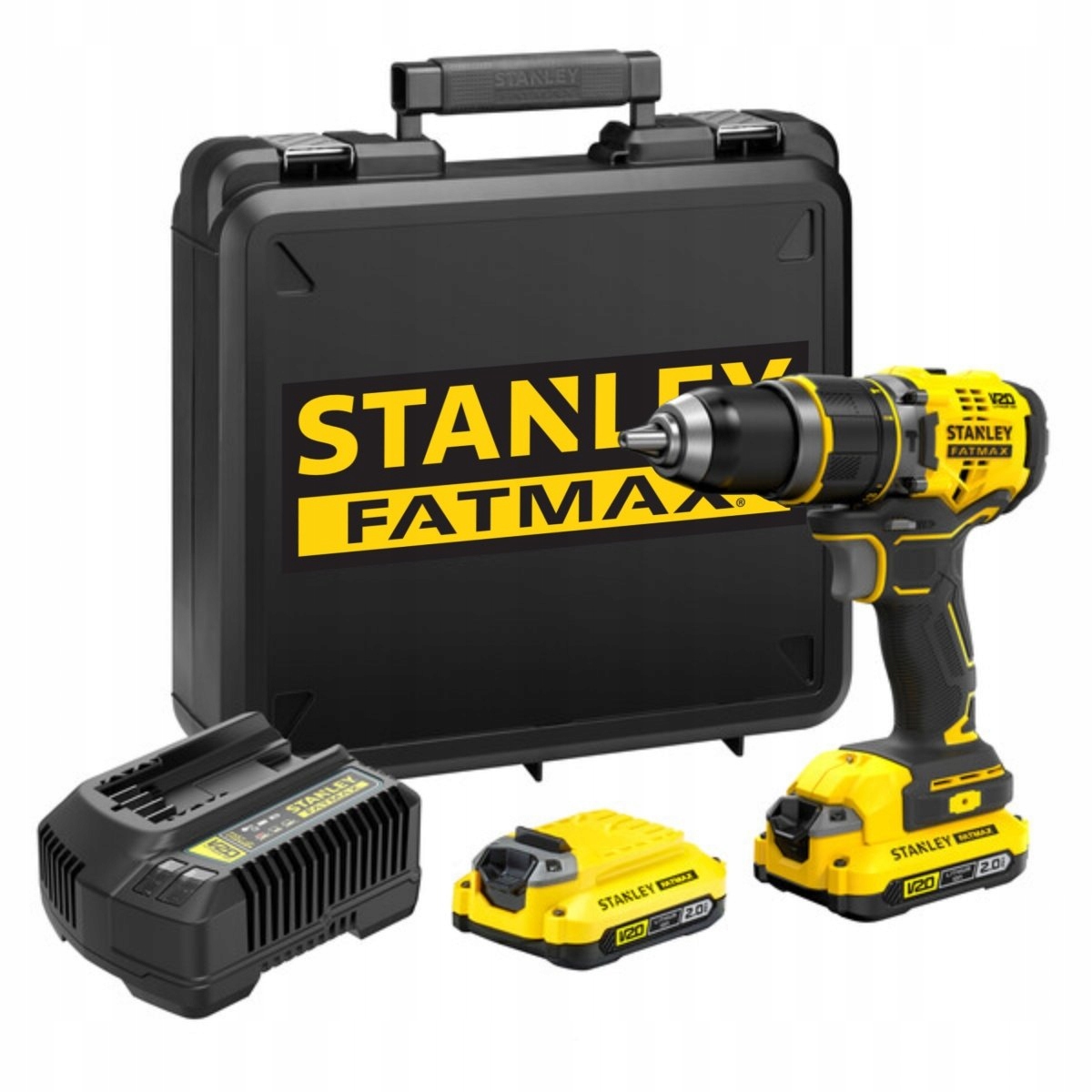 Stanley Aku Vrtačka Příklepový V20 80Nm 2x2,0Ah SFMCD721D2K