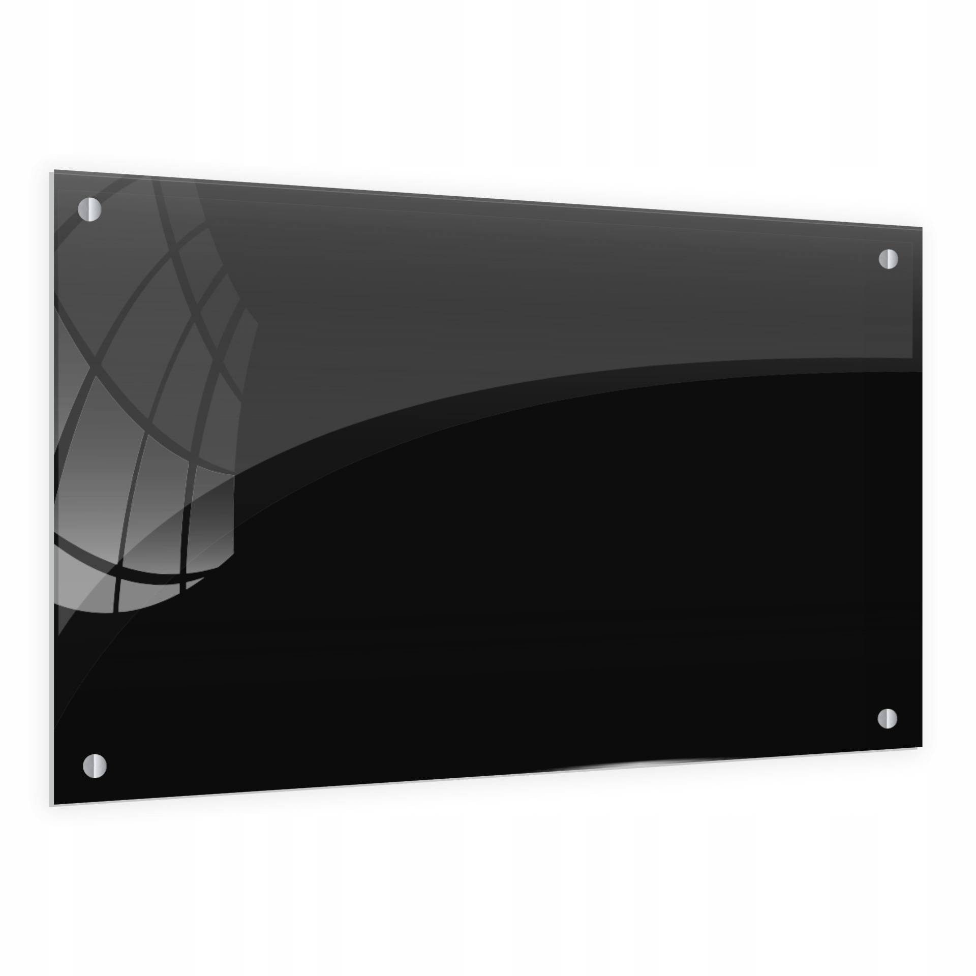 Skleněný panel do kuchyně Černý 60x60 otvorů fi6
