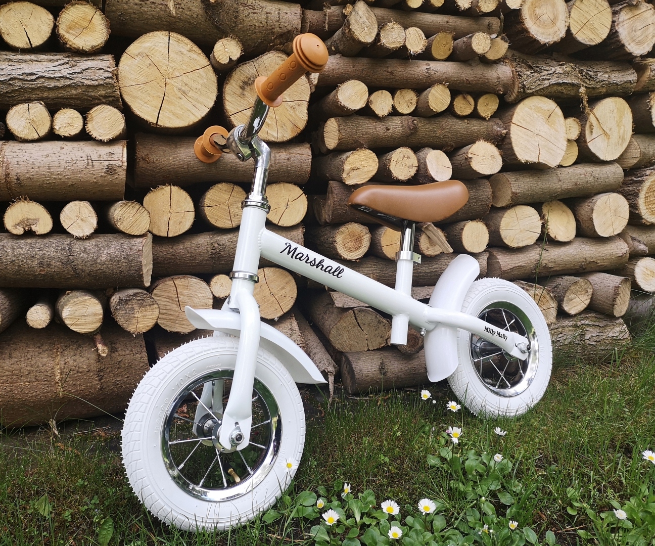 Rowerek Biegowy dla dzieci pompowane koła 10" Marshall Air Milly Mally