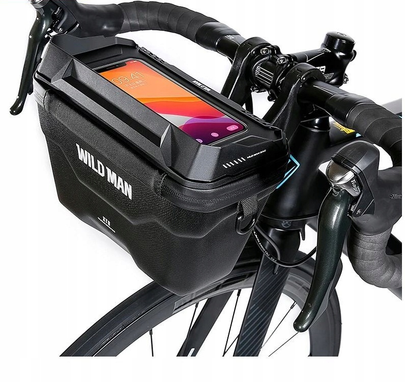 WILDMAN TORBA ROWEROWA NA KIEROWNICĘ SAKWA NA ROWER ETUI NA TELEFON 3L