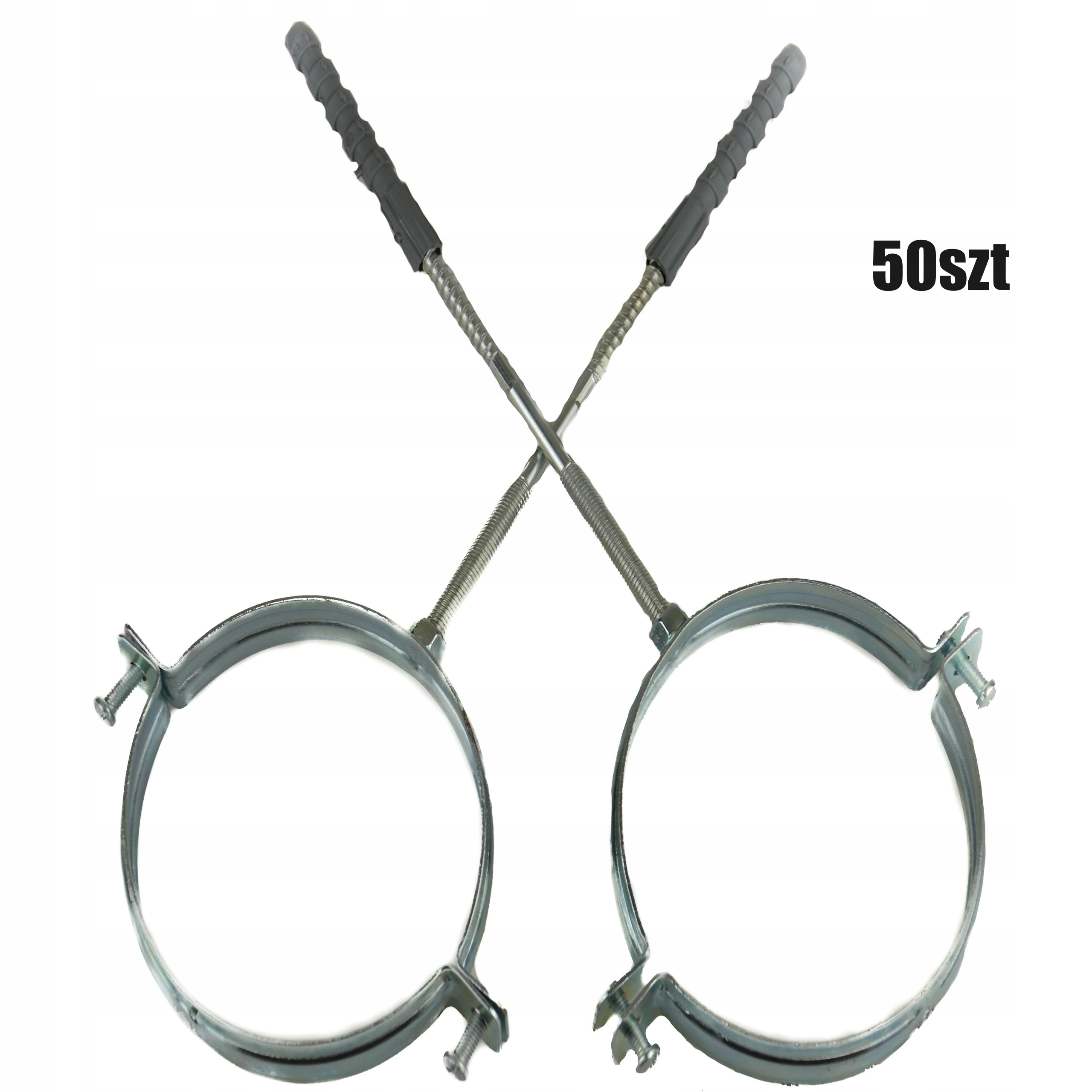 Objímka odtokového potrubia kovová pre rúry fi120 s skrutkovacím kolíkom 50ks