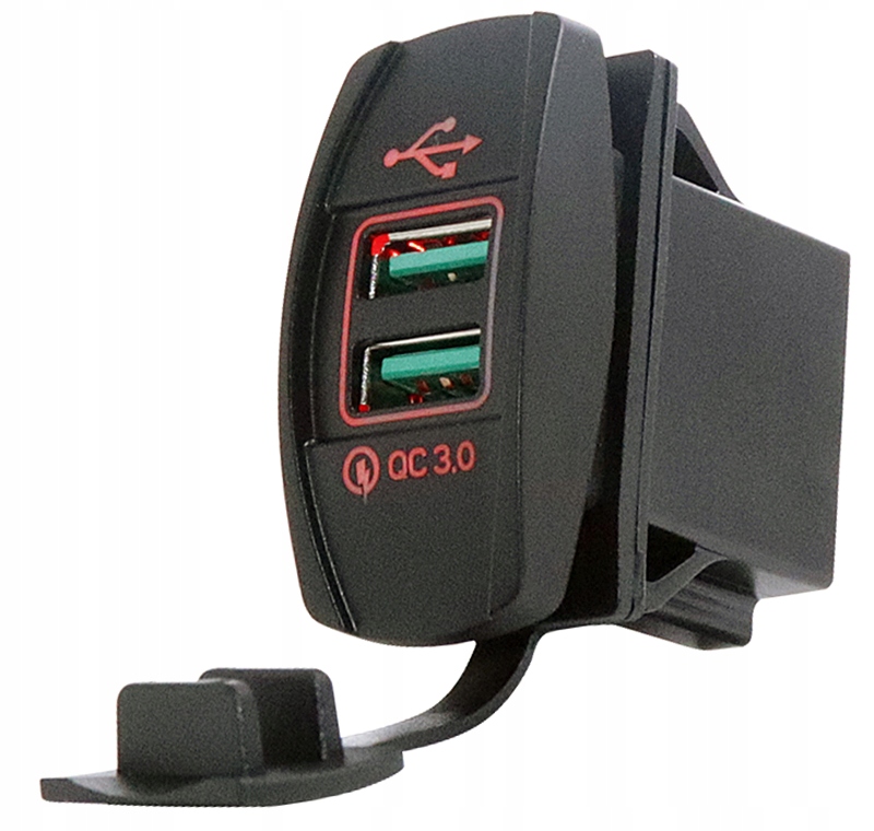 USB QC 3.0 GNIAZDO LADOWARKA 3A QUICK CHARGE CZ