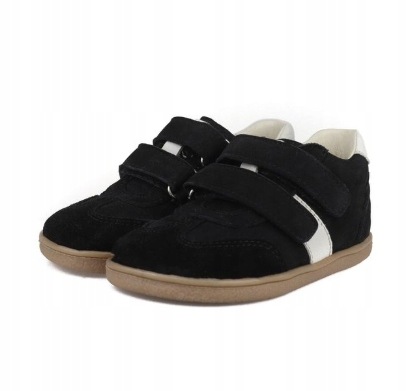 Mido 186 Lekkie Trzewiki Barefoot Buty Wiosenne Na Rzepy Black Czarne R 24