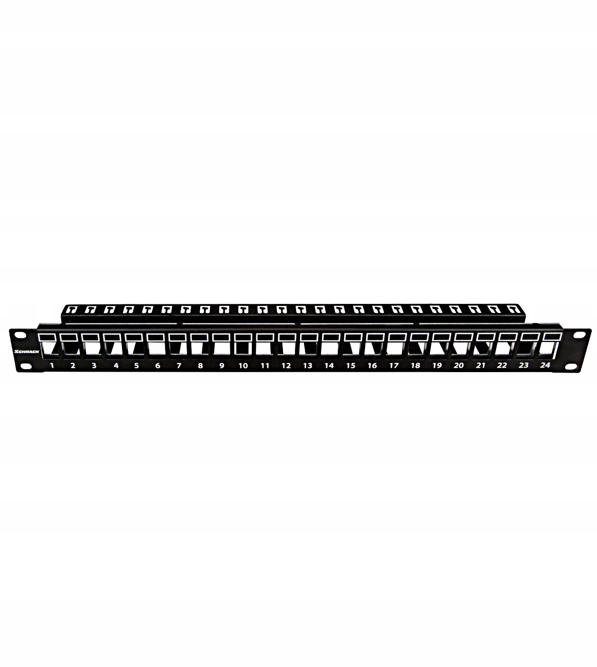 19"patchpanel Amparo pre 24 keystone Sfa/sfb neosadený, 1U HSER0240SP
