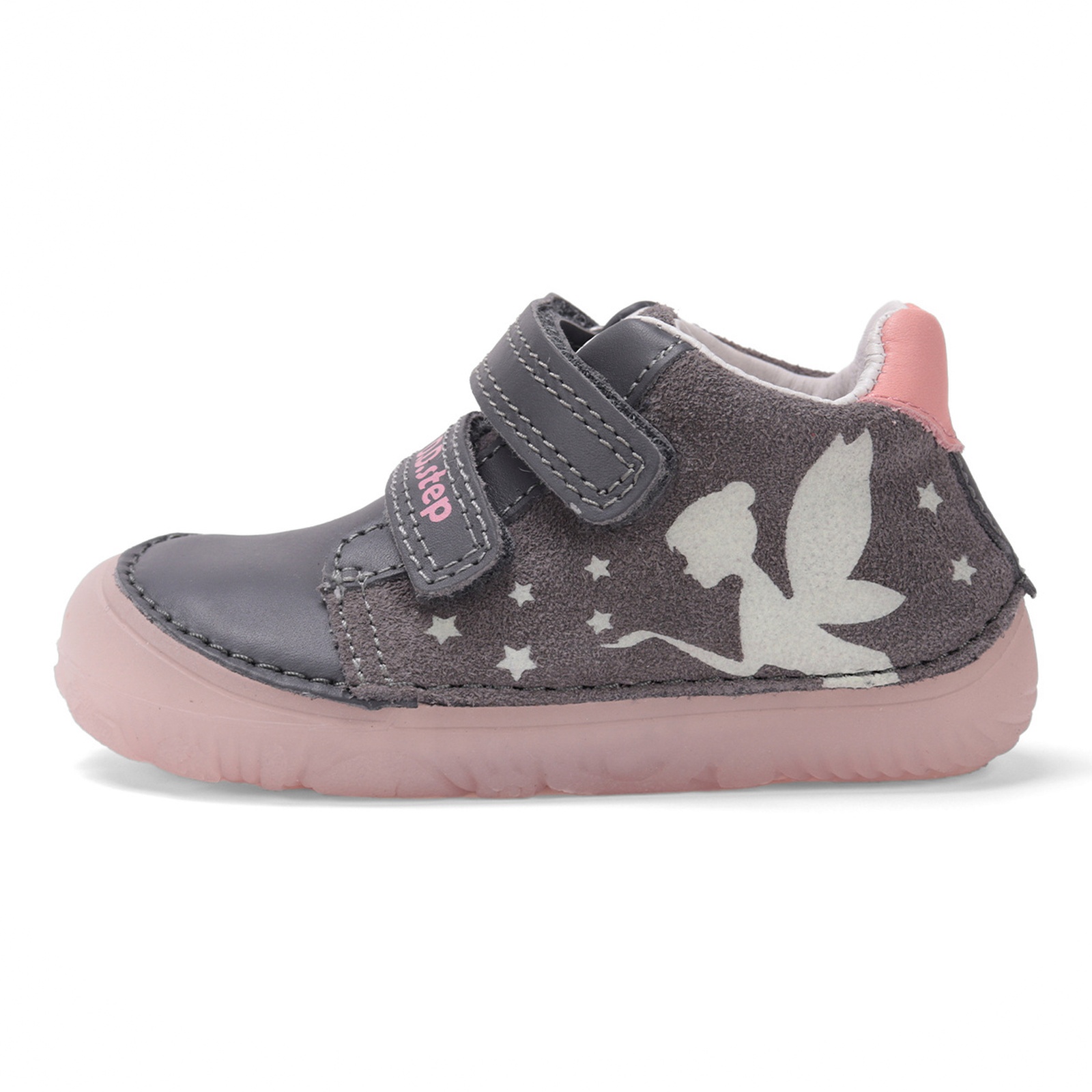 Buty barefoot dziecięce przejściowe na rzepy DD Step S073 Dark Grey 25