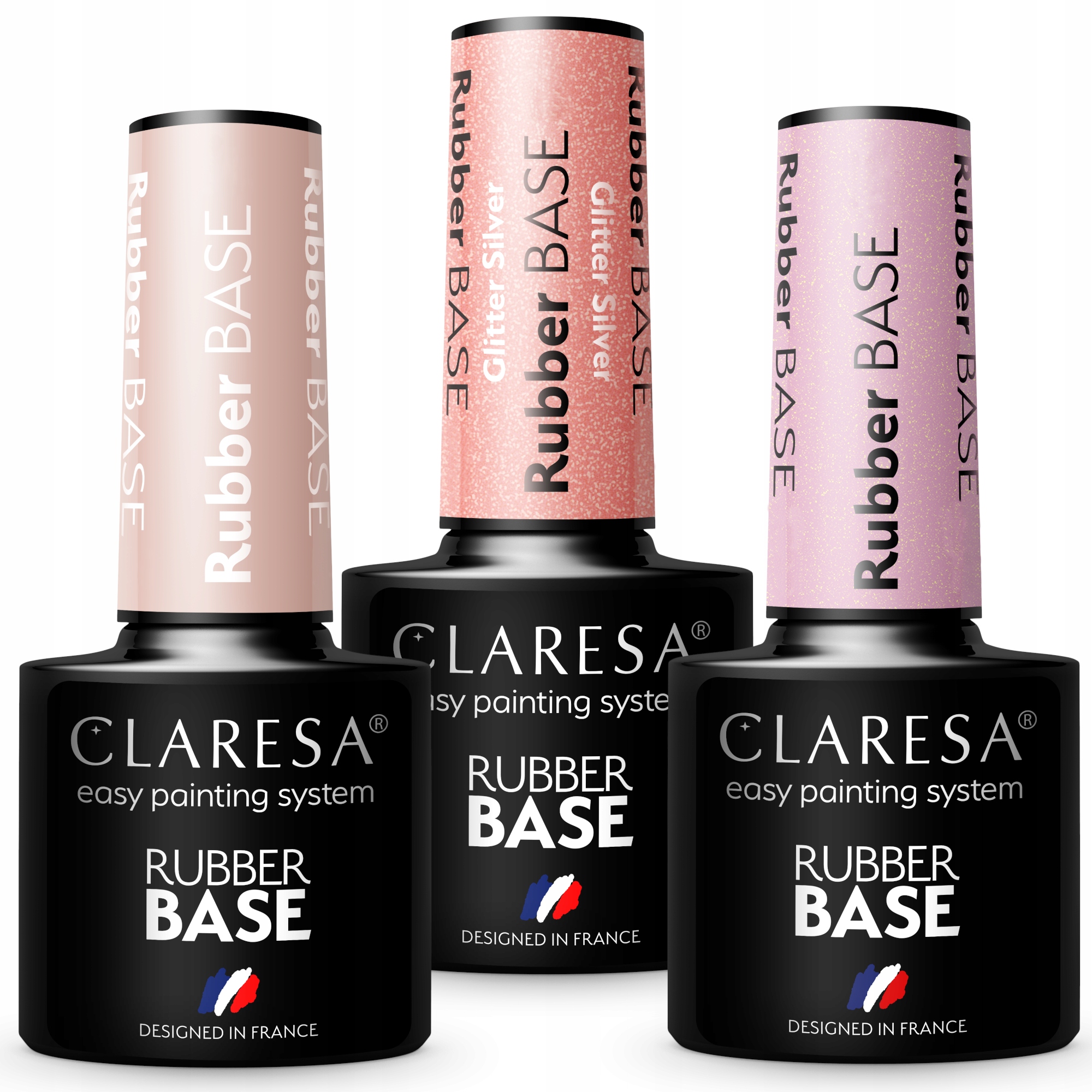

Claresa Rubber Base Baza Kauczukowa Zestaw 2+1 MIX