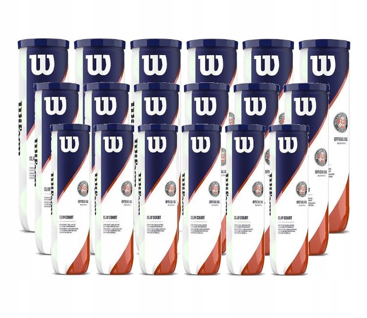 Tenisové míčky Wilson Roland Garros Clay Court Karton 18 x 4 ks