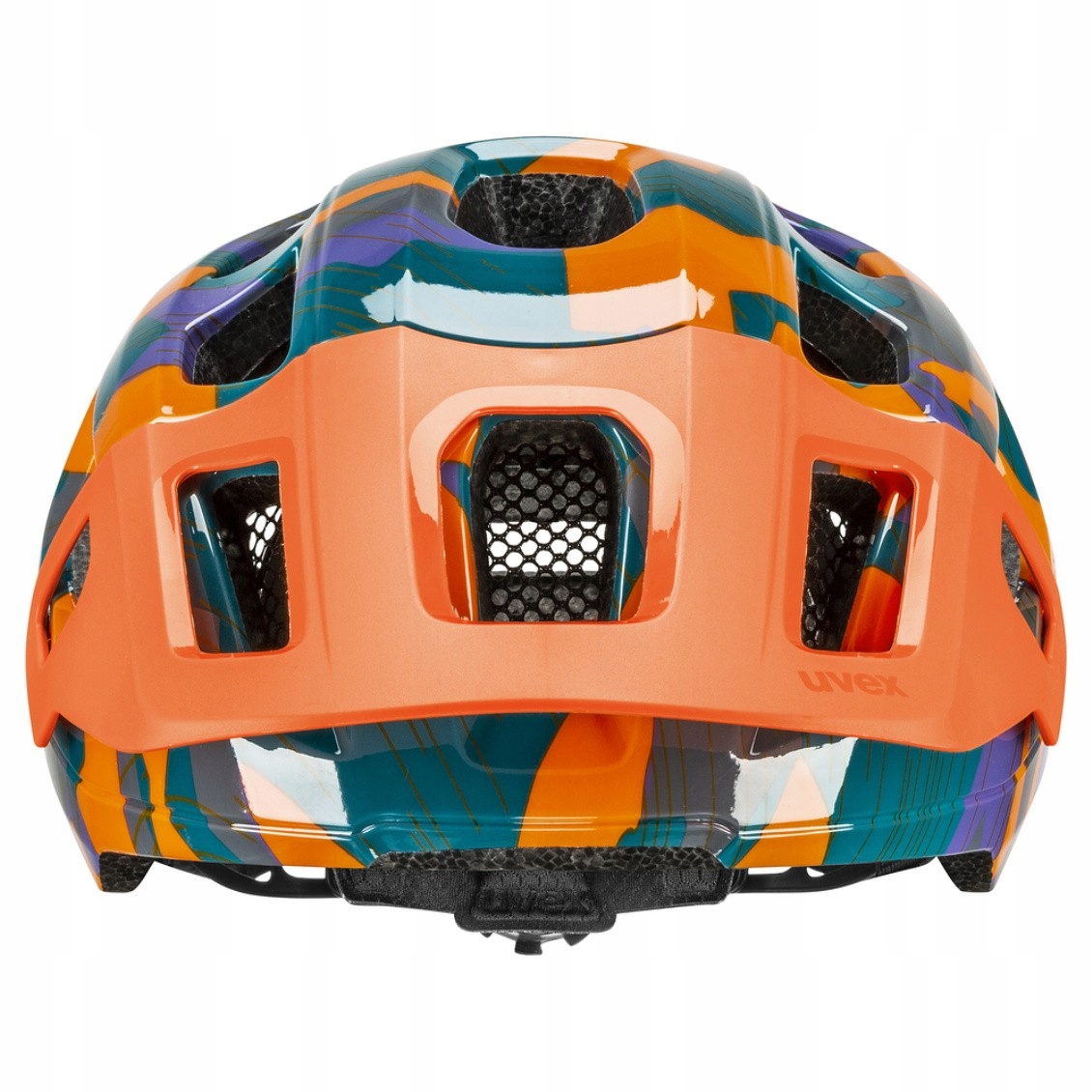 Kask Rowerowy Dziecięcy Uvex React Jr Papaya Camo Matt 52-56cm Mtb Trail