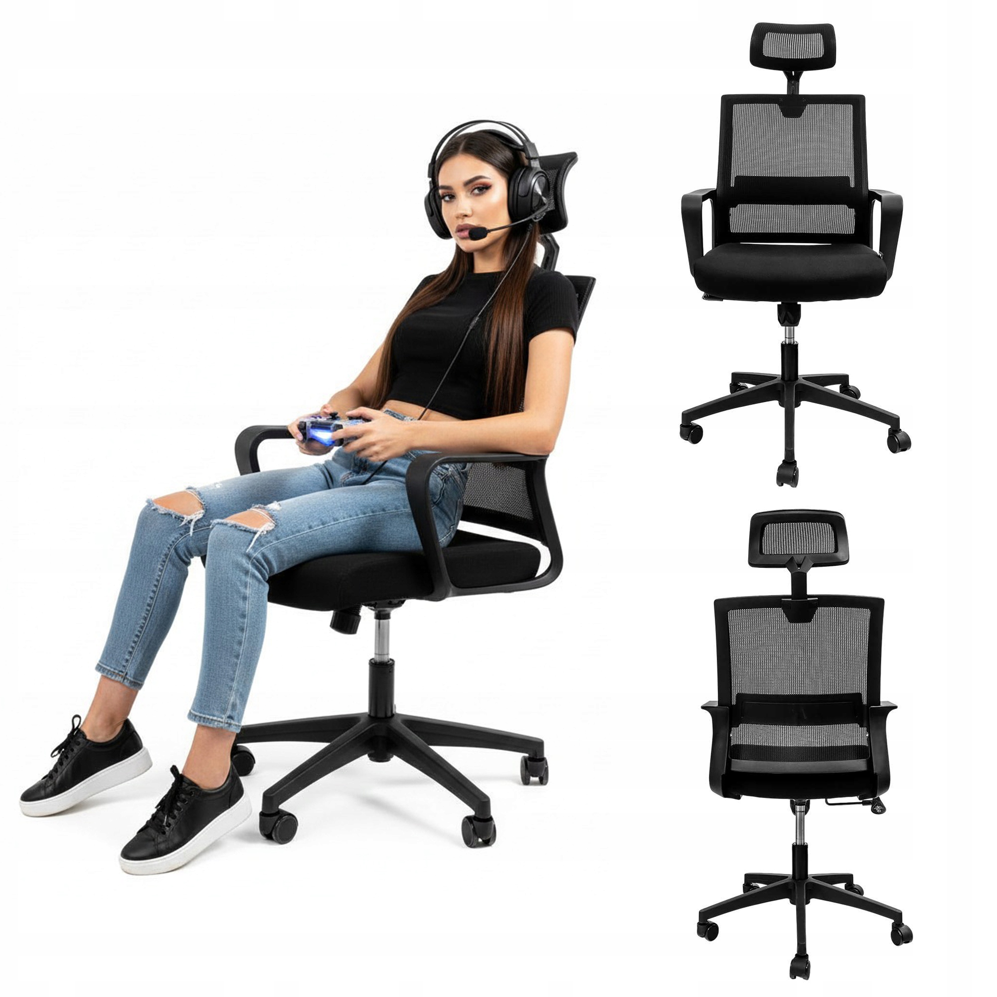 Kancelářské křeslo otočné ergonomické židle Furvero Basic Plus