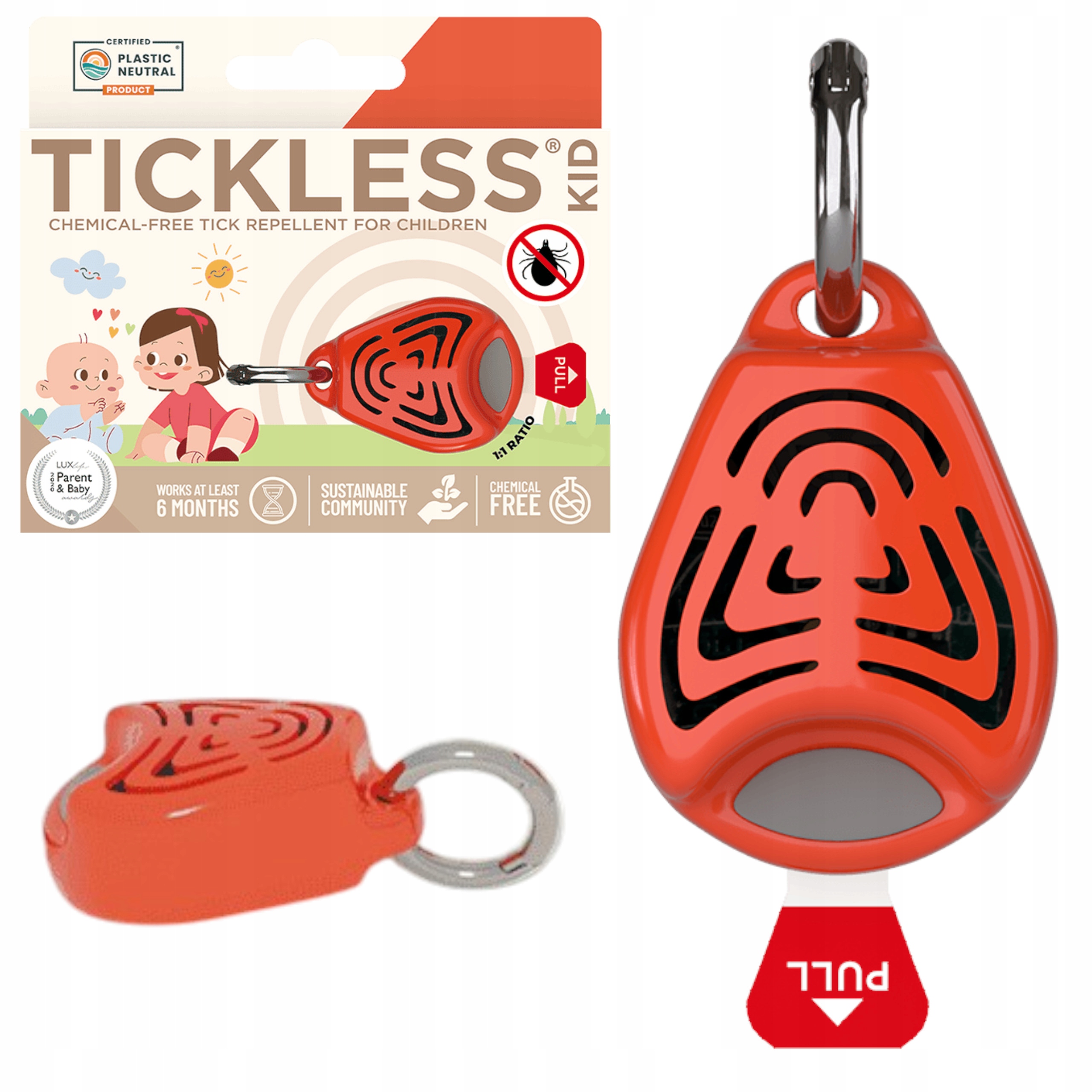 Tickless Kid Ultrazvuková ochrana proti kliešťom pre deti PRO-1070R