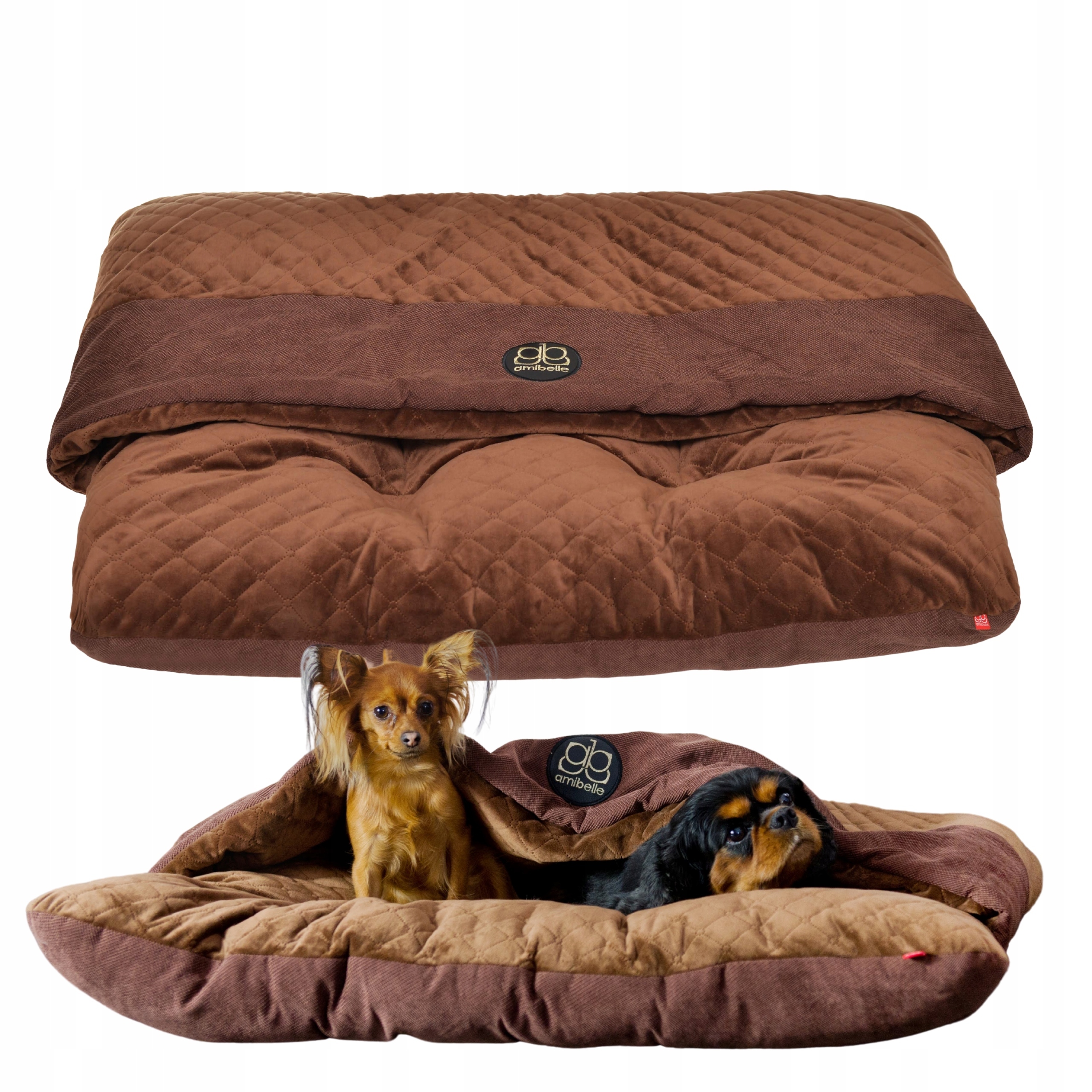 Levně Pelíšek pro psy 75x90cm pro velké psy Pelíšek hnědý, velikost L