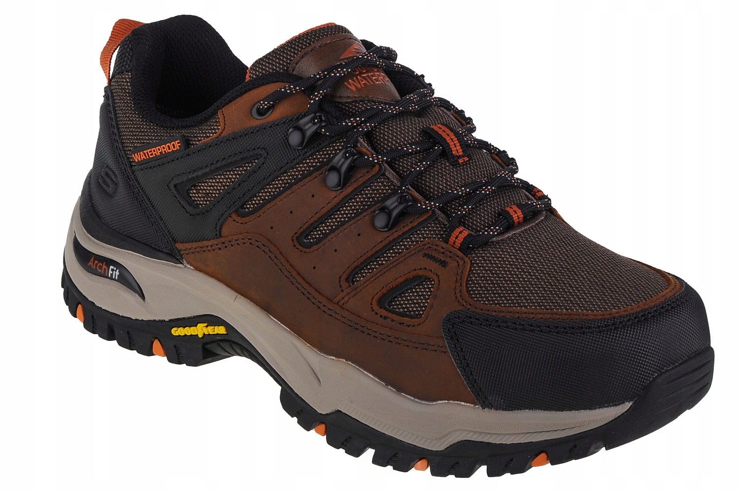 Skechers Arch Fit Dawson-argosa (41) Pánské Trekové Boty Hnědá tkanina