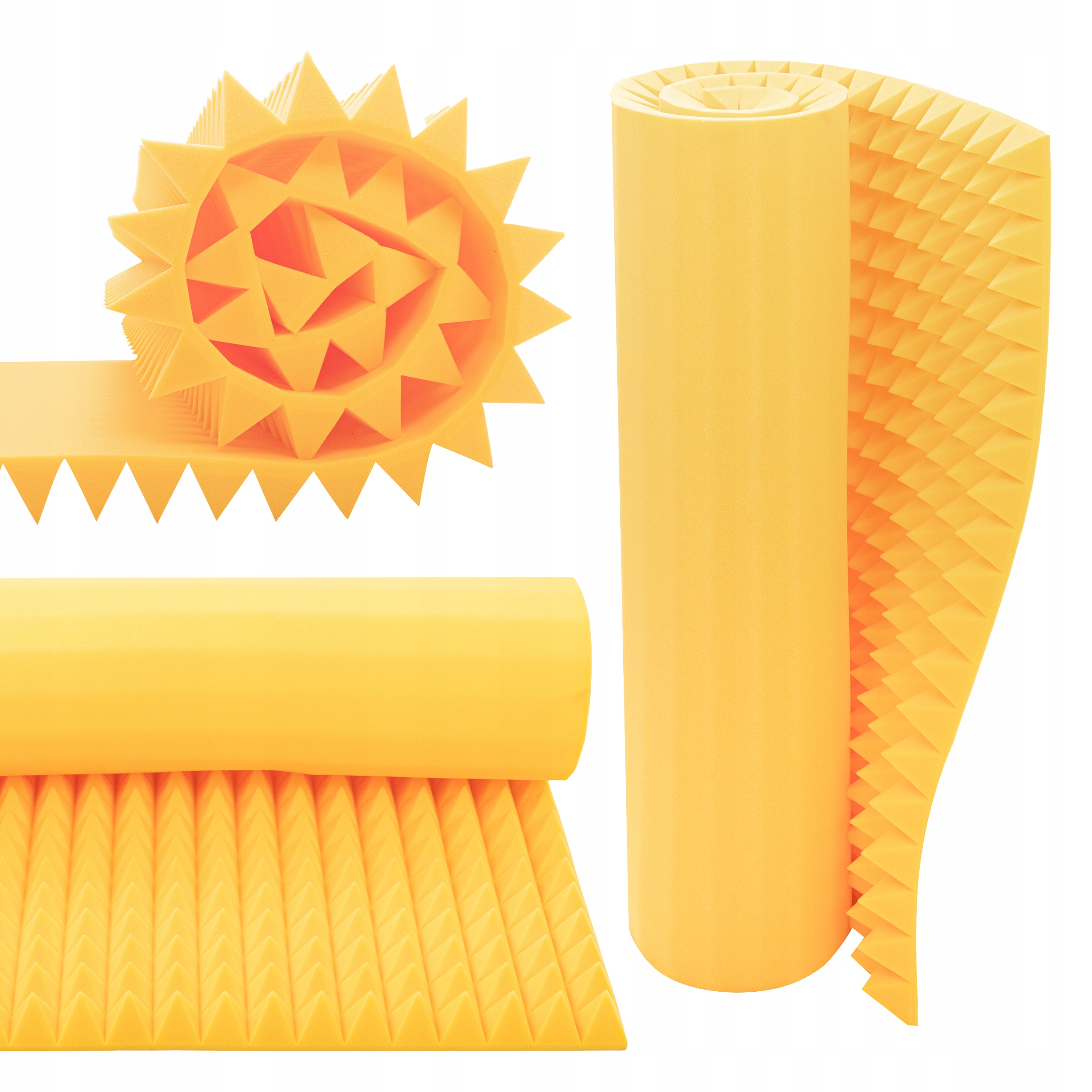 Zvukově izolační pěna pyramida tlumící hluk, estetické uspořádání interiéru