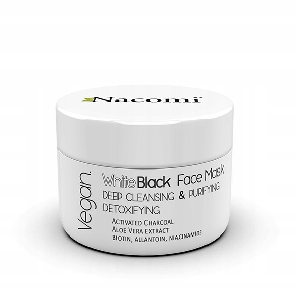 

Nacomi Maska Biało-Czarna z Węglem Aktywnym
