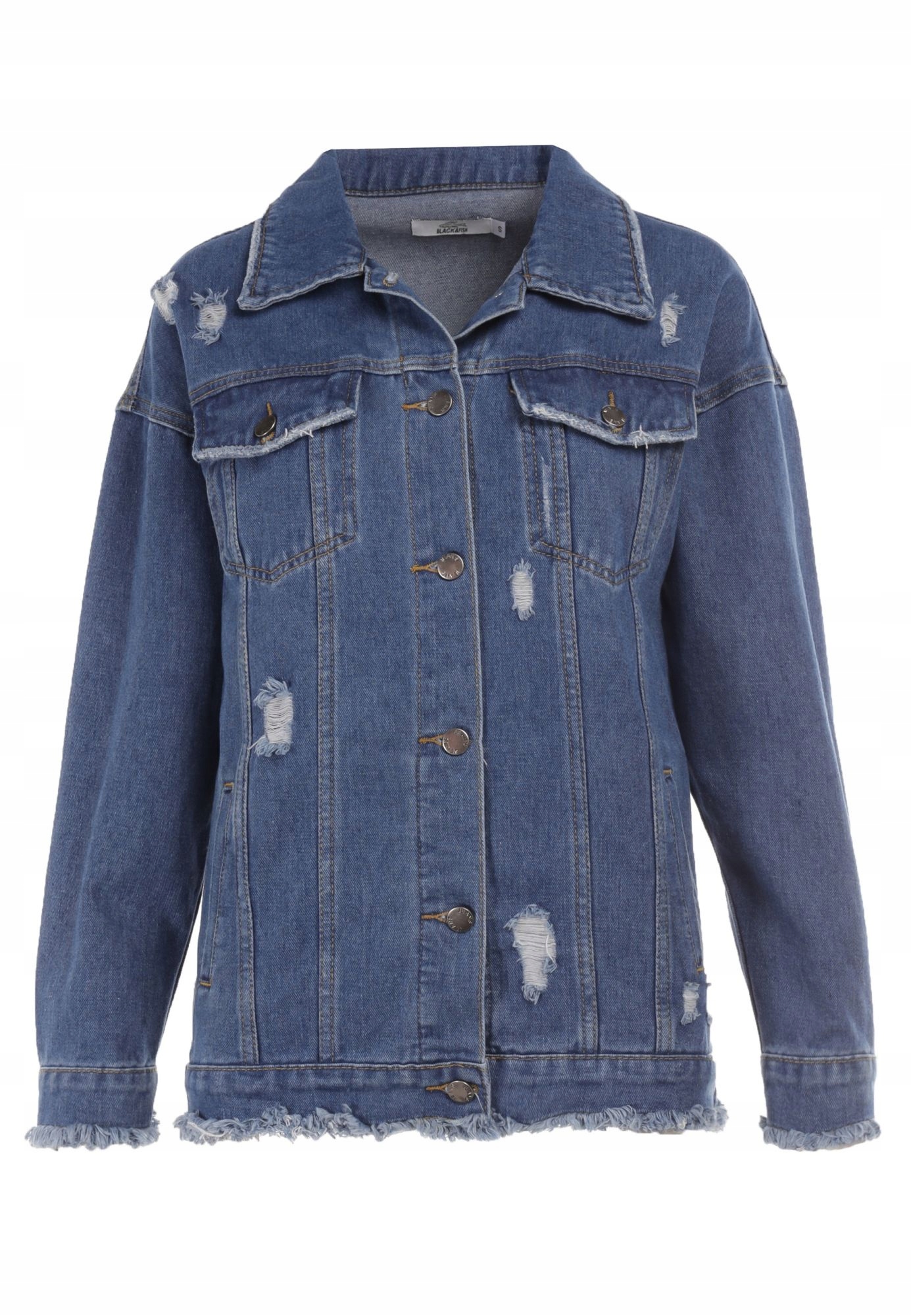 

Born2Be Niebieska Kurtka damska S Jeansowe Wiosna