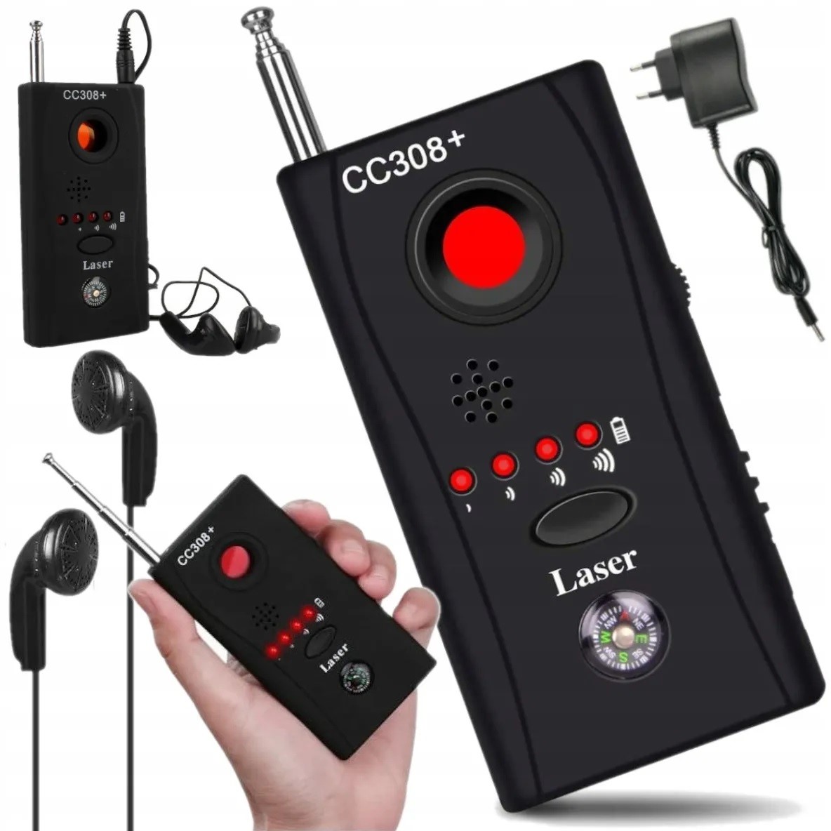 ANTY SZPIEG WYKRYWACZ KAMER PODSŁUCHÓW GPS GSM DETEKTOR LOKALIZATOR LASER