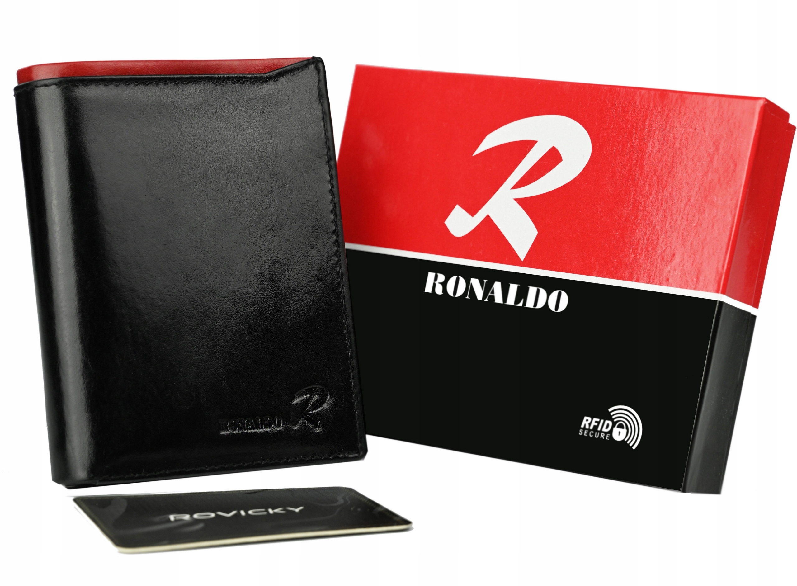 

Duży portfel ze skóry naturalnej Ronaldo Rfid