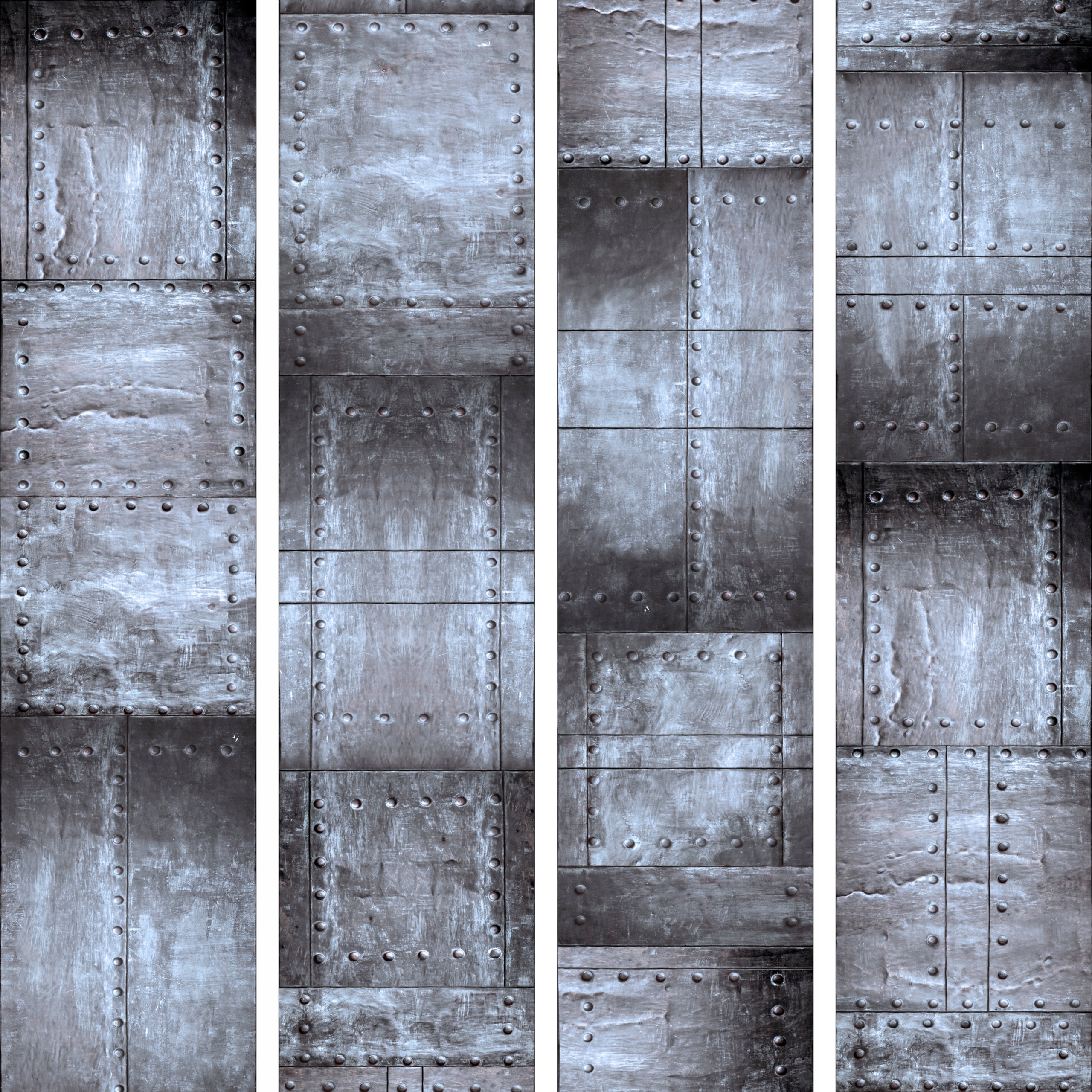 Samolepicí Tapeta Kovové Nýty 10 m f-A-0271-j-d