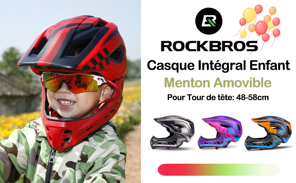 Kask rowerowy ROCKBROS dla dzieci Szczęka ca-pom S Obwód głowy 48-53 cm