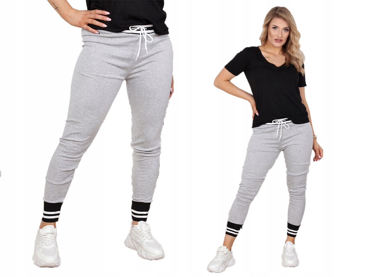 

Spodnie Dresy Guma Paski Kolory 36/38 S/m 2145