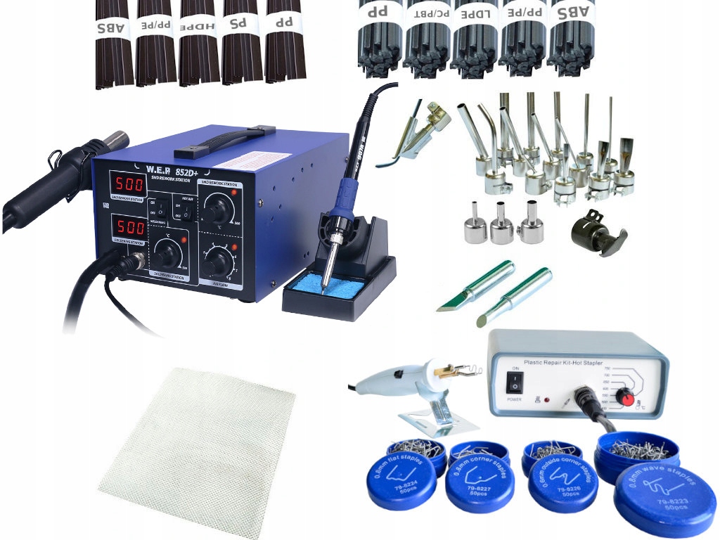 

Spawarka Plastiku 852D+ Zszywarka Full Zestaw