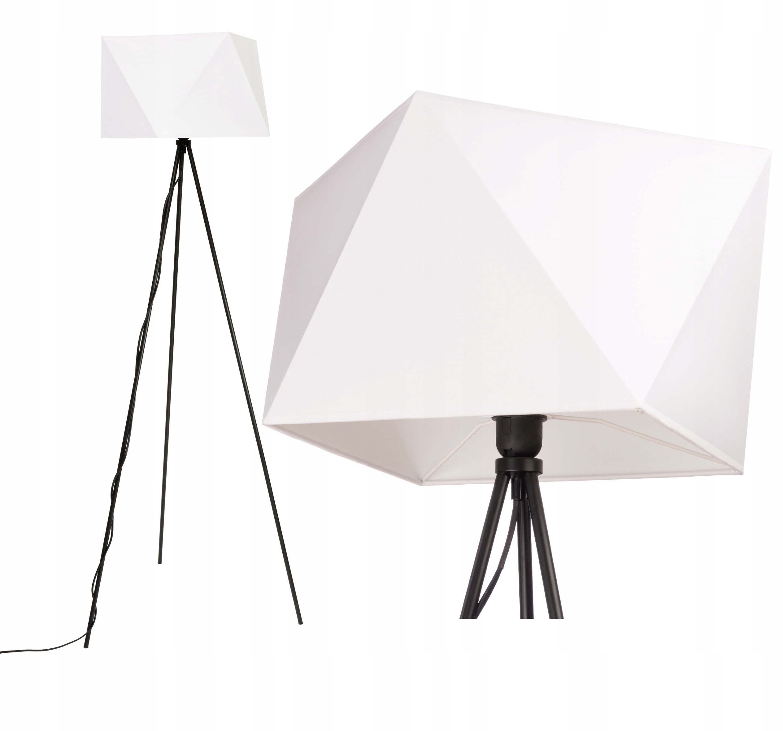 

Lampa podłogowa Neptun trójnóg biały diament