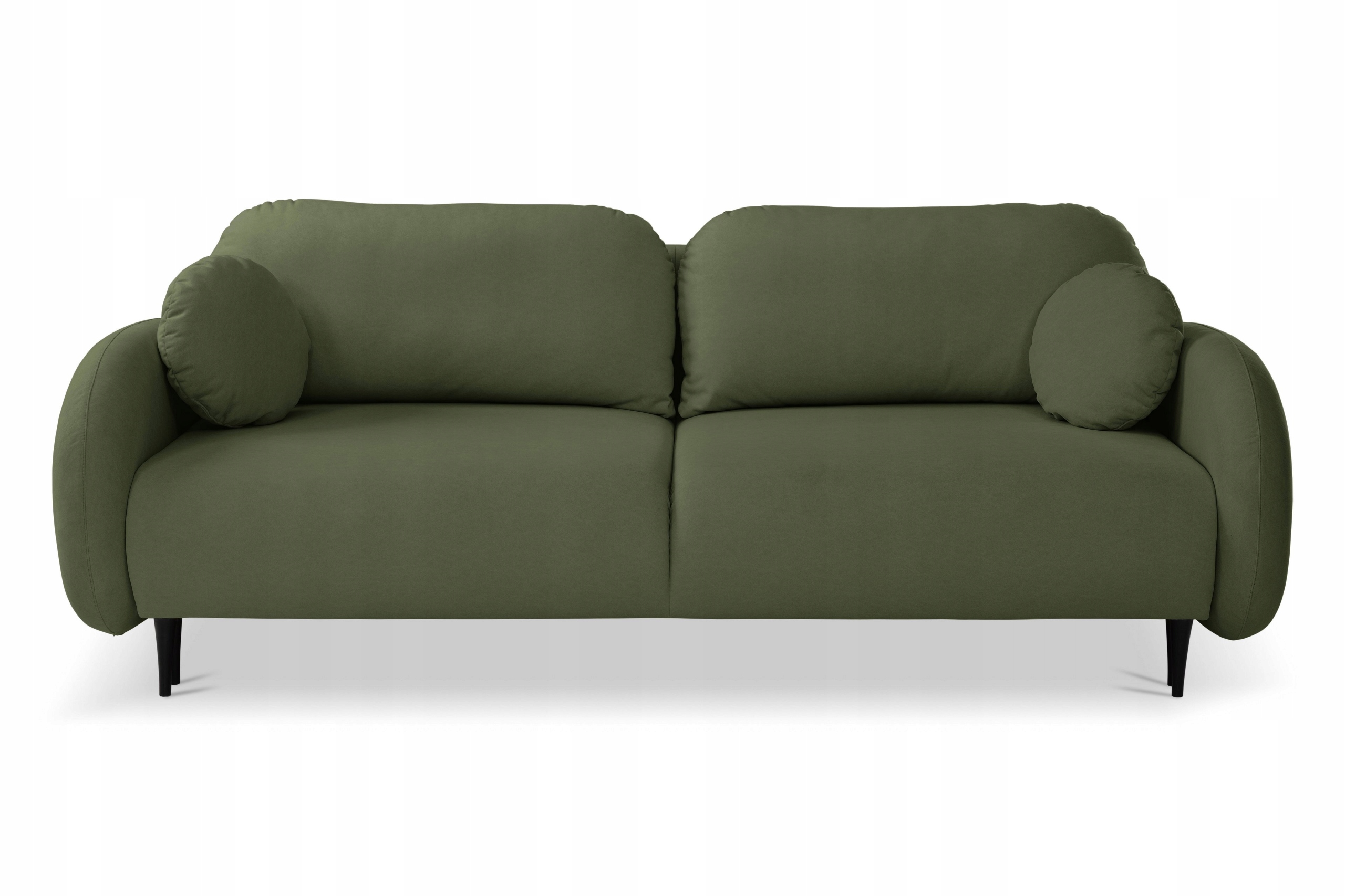 Pohovka Agio s funkcí spaní Rozkládací do obývacího pokoje Plyšová tkanina Zelená