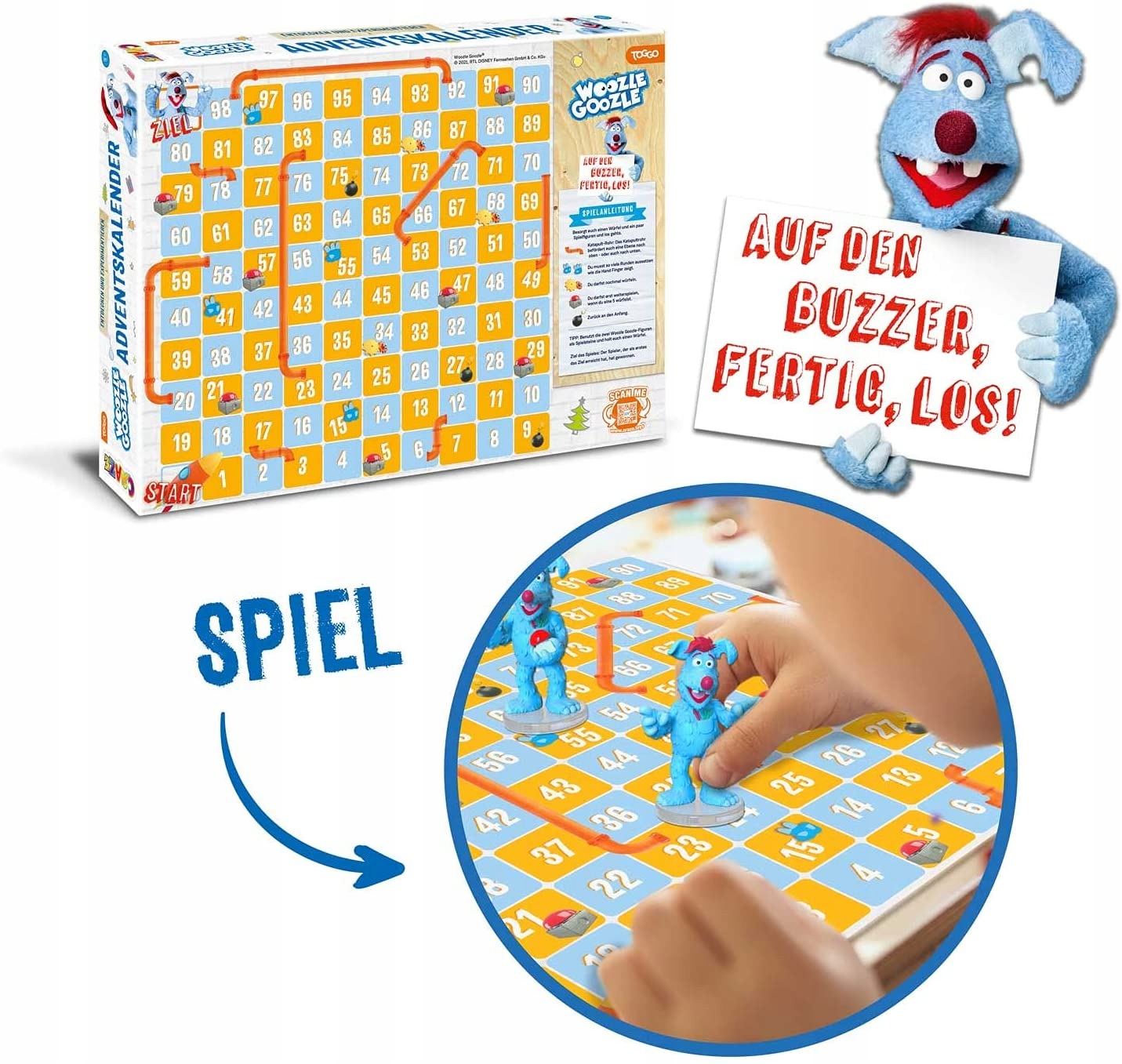 Адвент-календарь Craze Woozle Goozle, опыты, фигурки животных и аксессуары, от 5 лет — фото 5