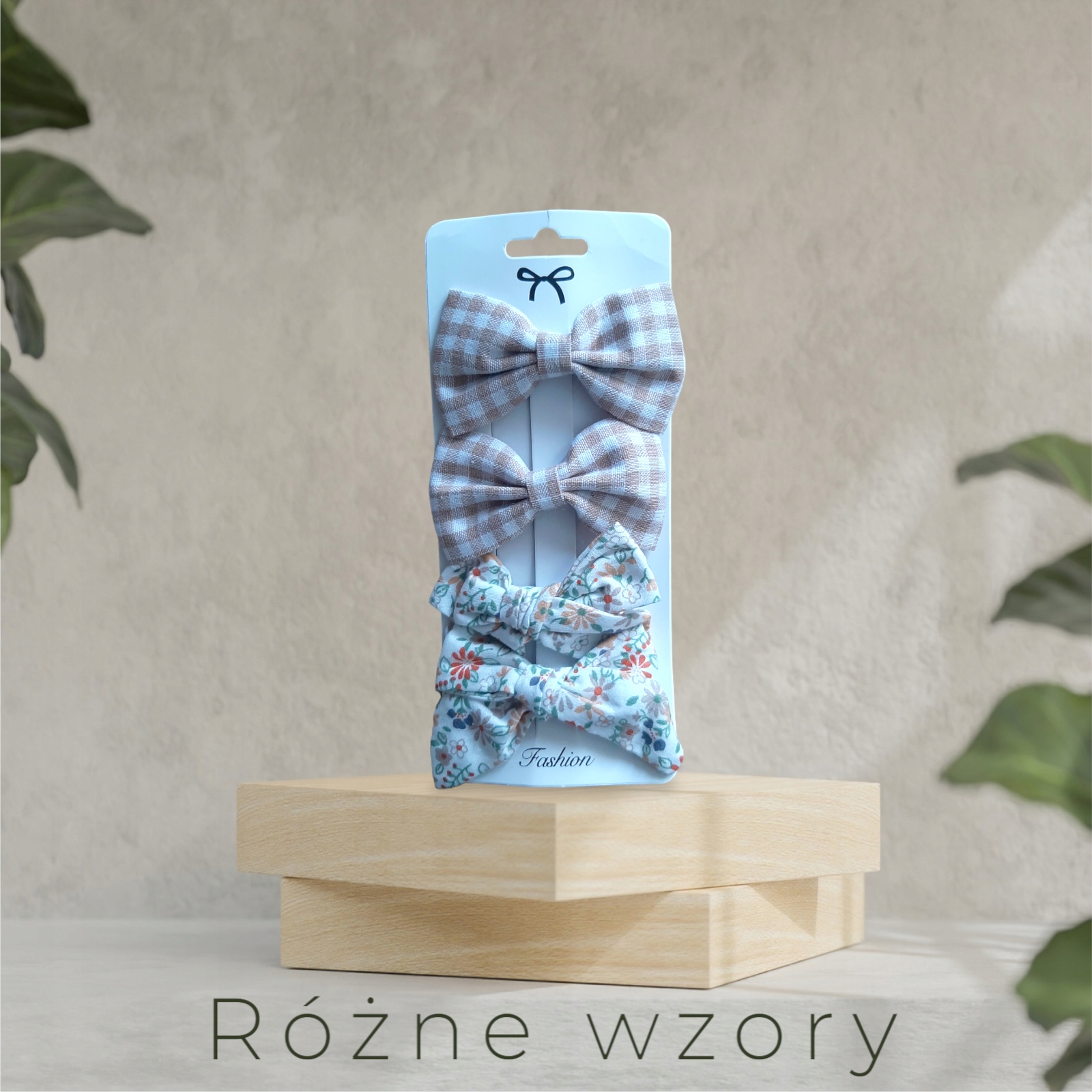 ZESTAW SPINKI 4 SZT DUŻE KOKARDY, SPINKA DO WŁOSÓW